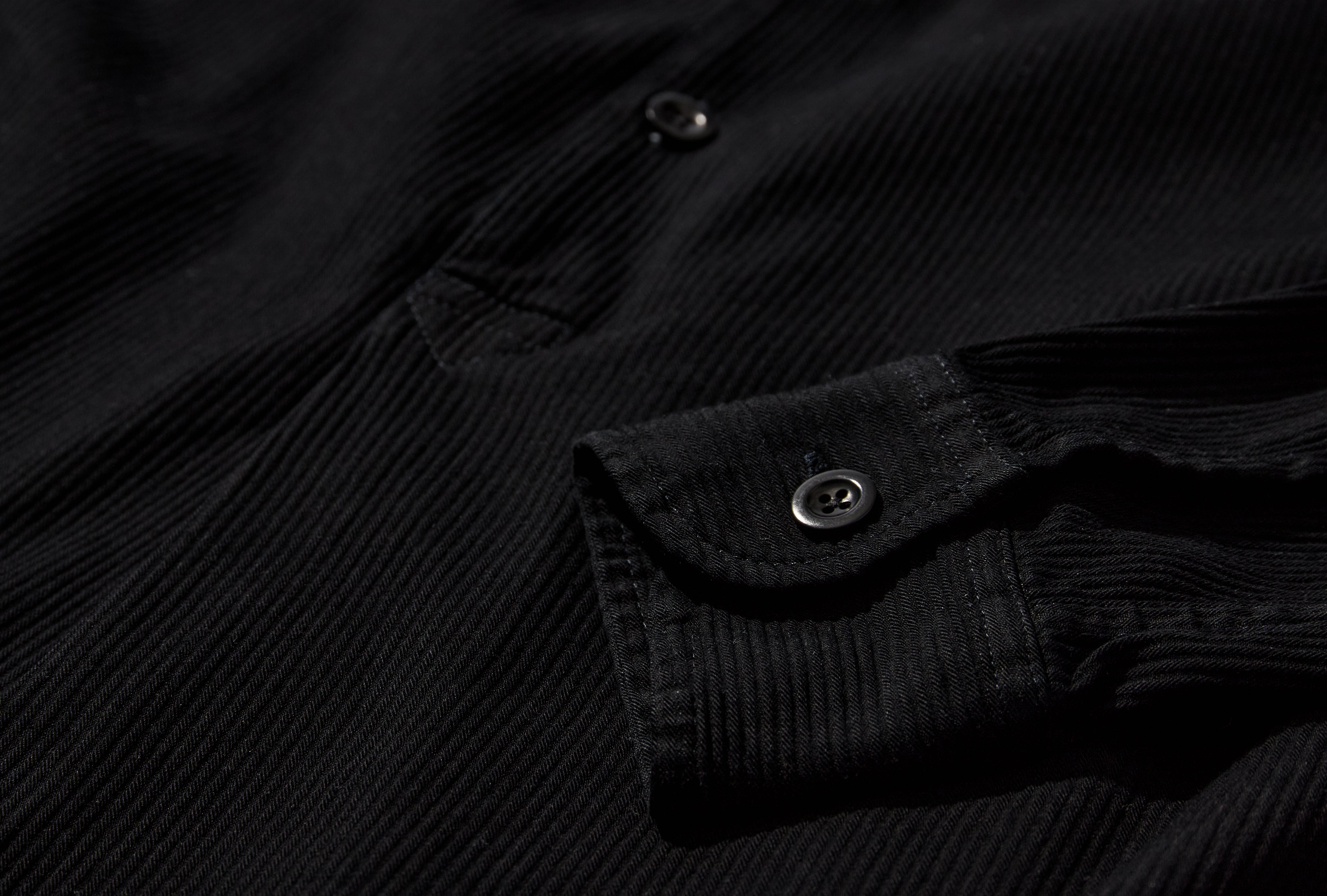 NIGHT SHIRT - OVERDYED BLACK SS-026-007B