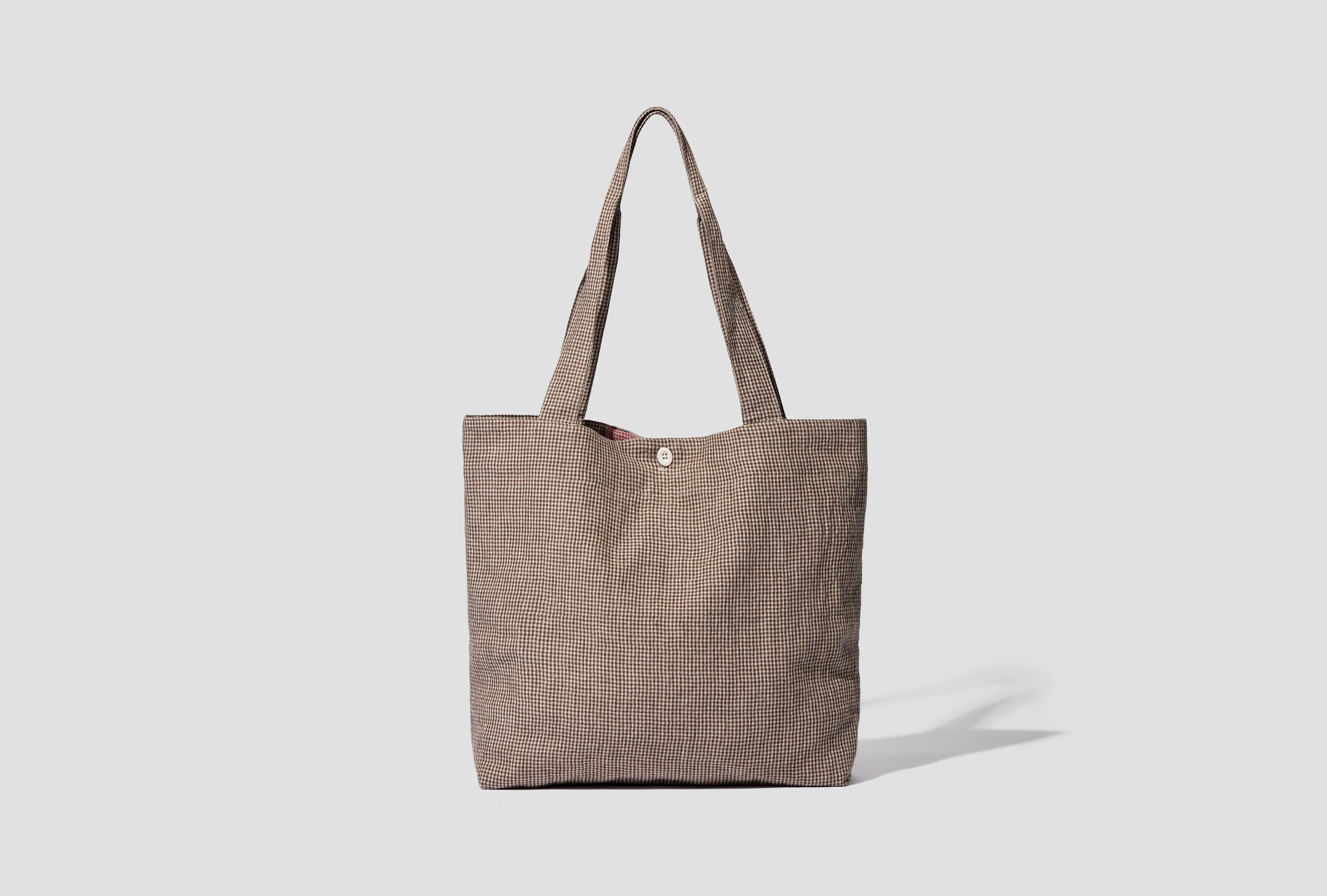 LINEN TOTE - STRAW SS-026-018B