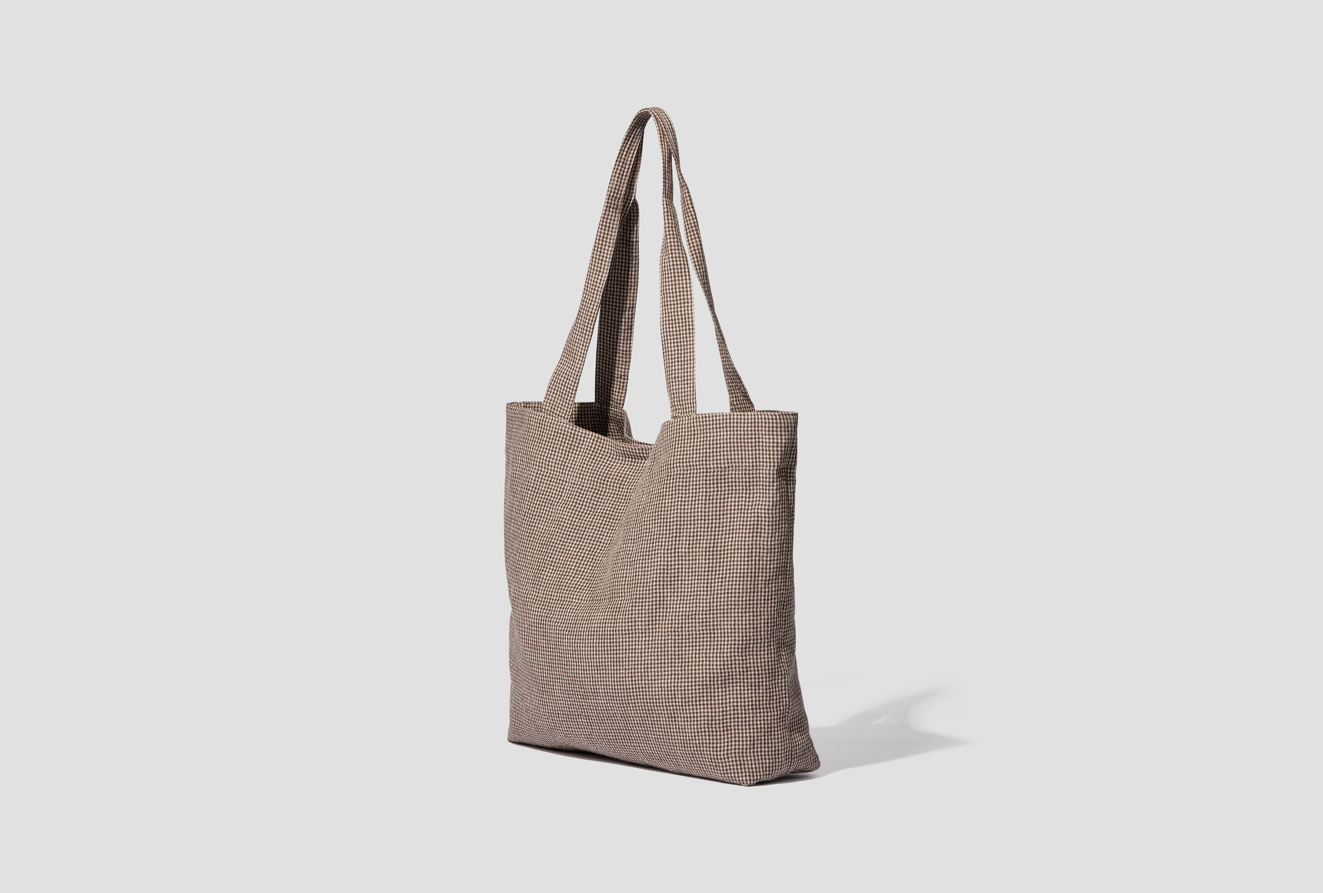 LINEN TOTE - STRAW SS-026-018B