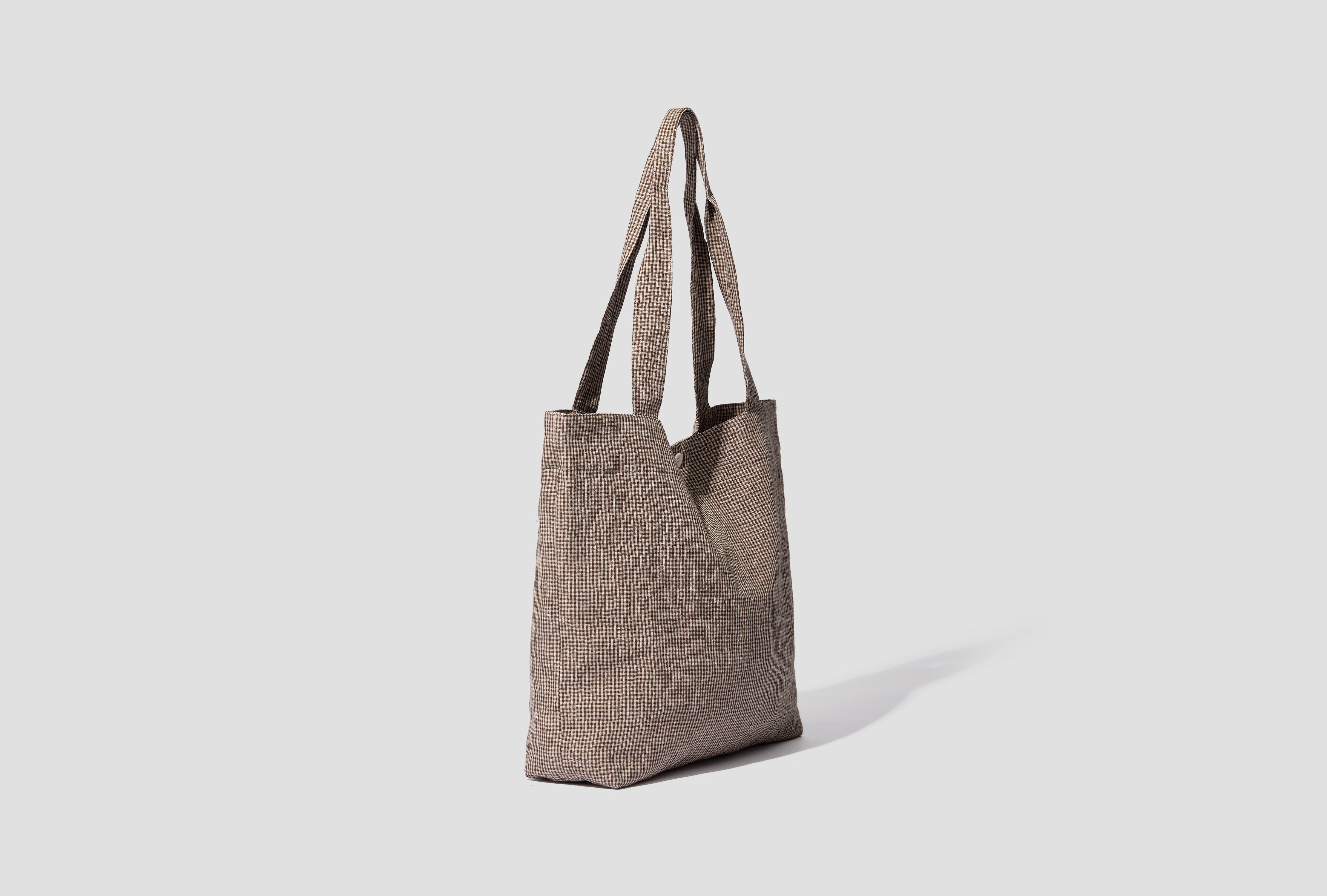 LINEN TOTE - STRAW SS-026-018B