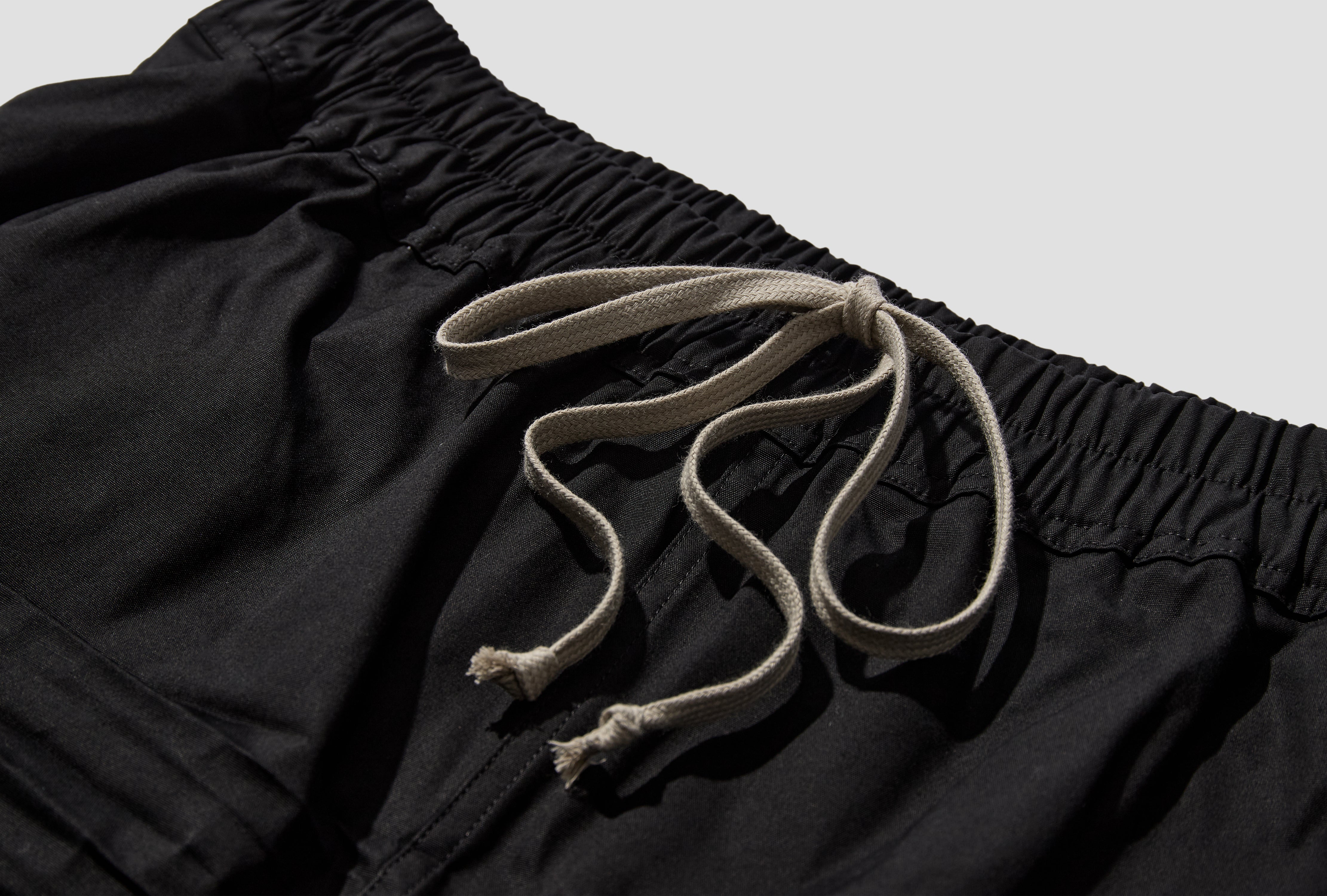 BOXERS - HEAVY POPLIN / BLACK RR01F2315 TE