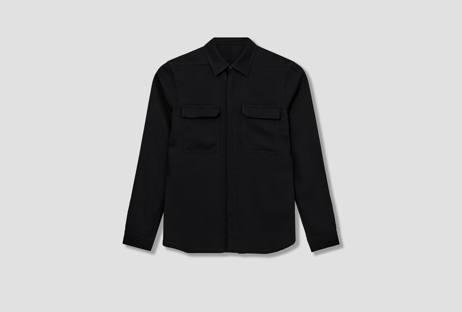WORK SHIRT - TWISTED WOOL / BLACK RU01F2291 WT