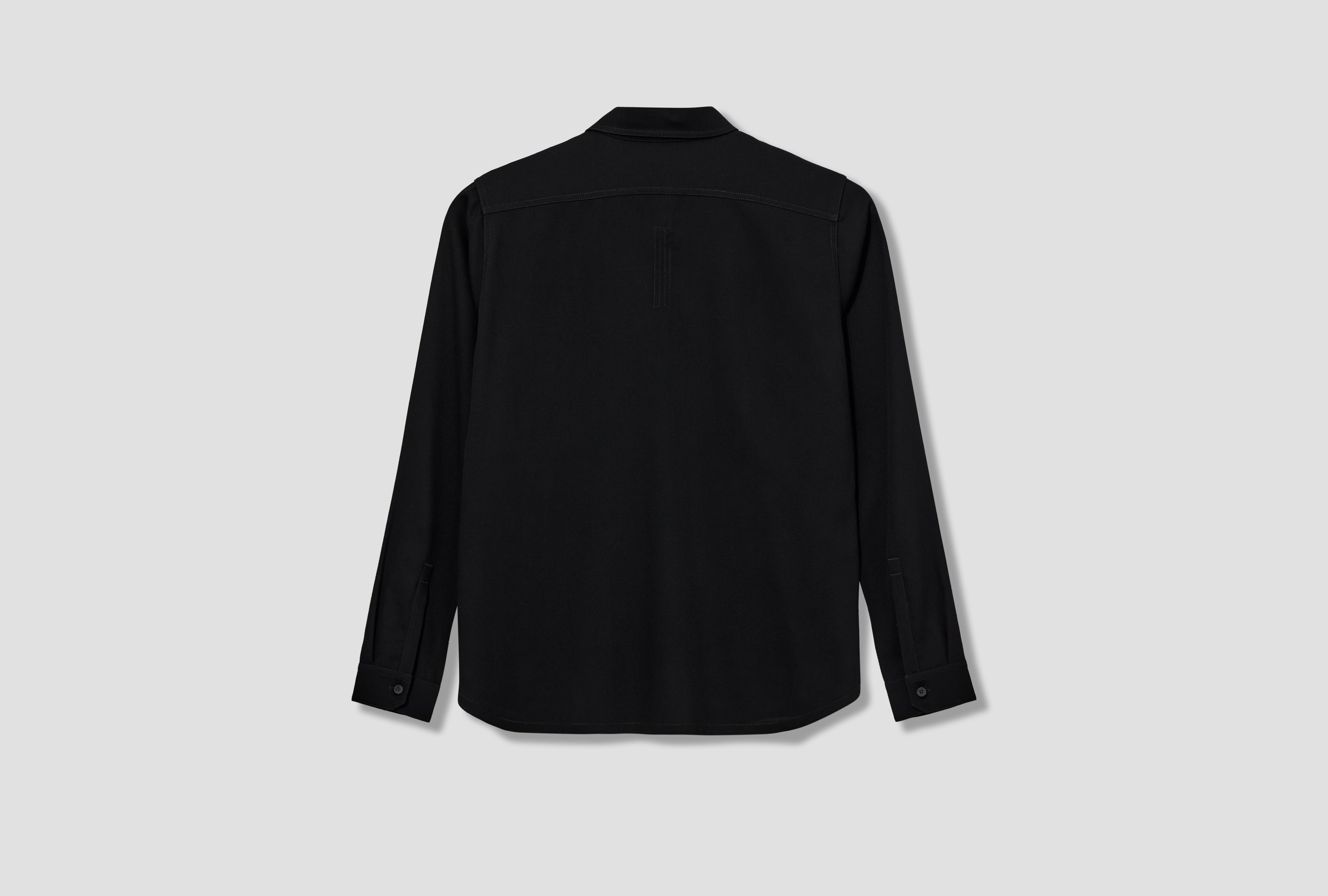WORK SHIRT - TWISTED WOOL / BLACK RU01F2291 WT