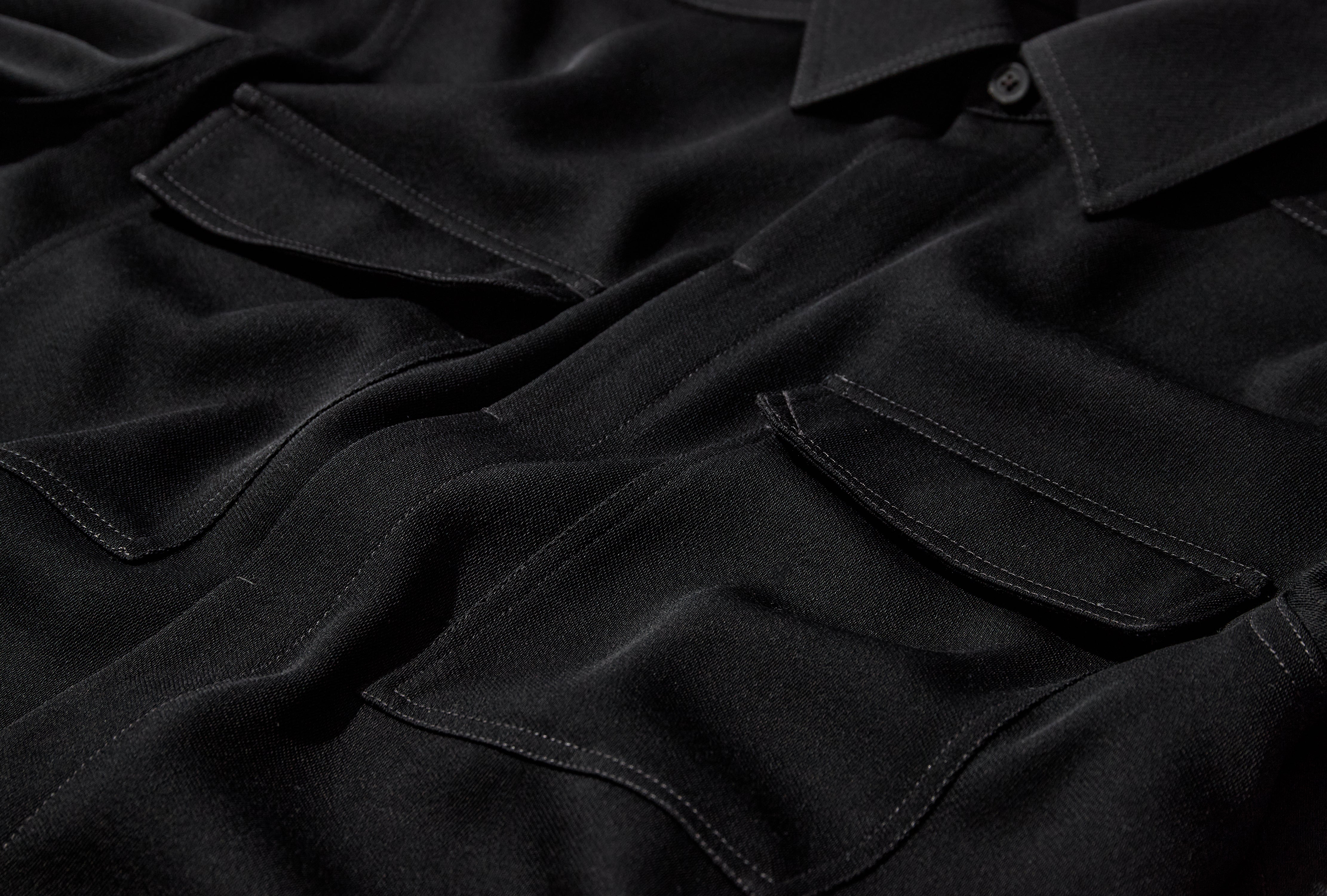 WORK SHIRT - TWISTED WOOL / BLACK RU01F2291 WT