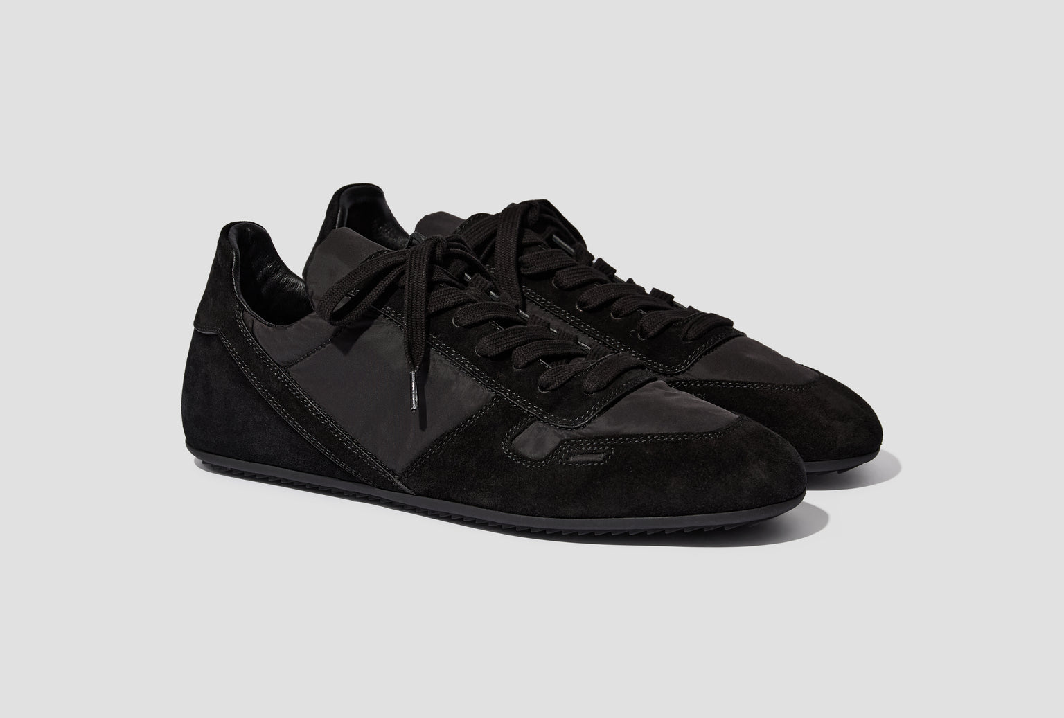 MINIMAL SNEAKS - DOLOMIAS NYLON AND SUEDE LEATHER / BLACK/BLACK/BLACK RU01F2889 NDOLVX