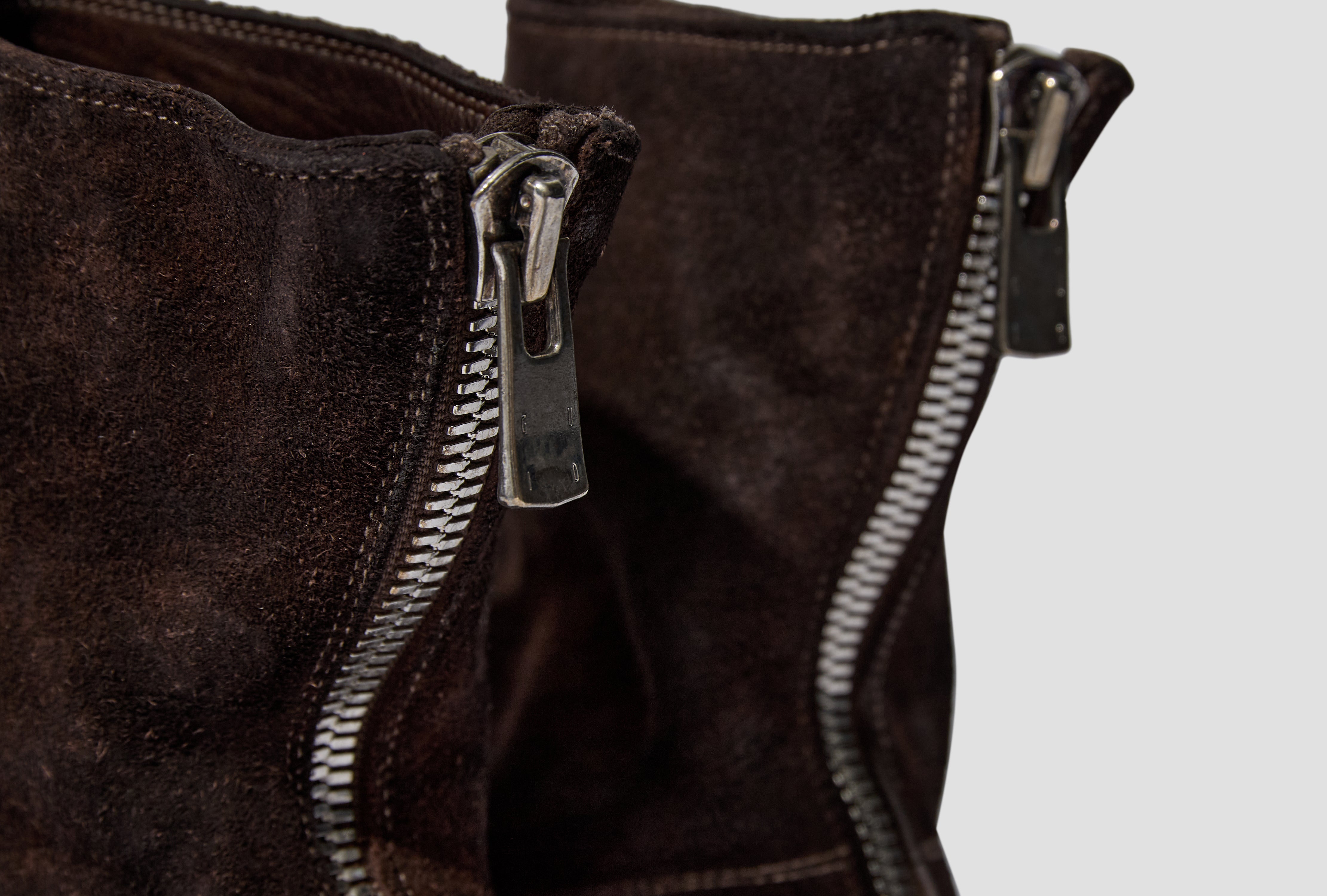 BACK ZIP BOOT - HORSE REVERSE  CV / SOLE LEATHER - CV60T 986X