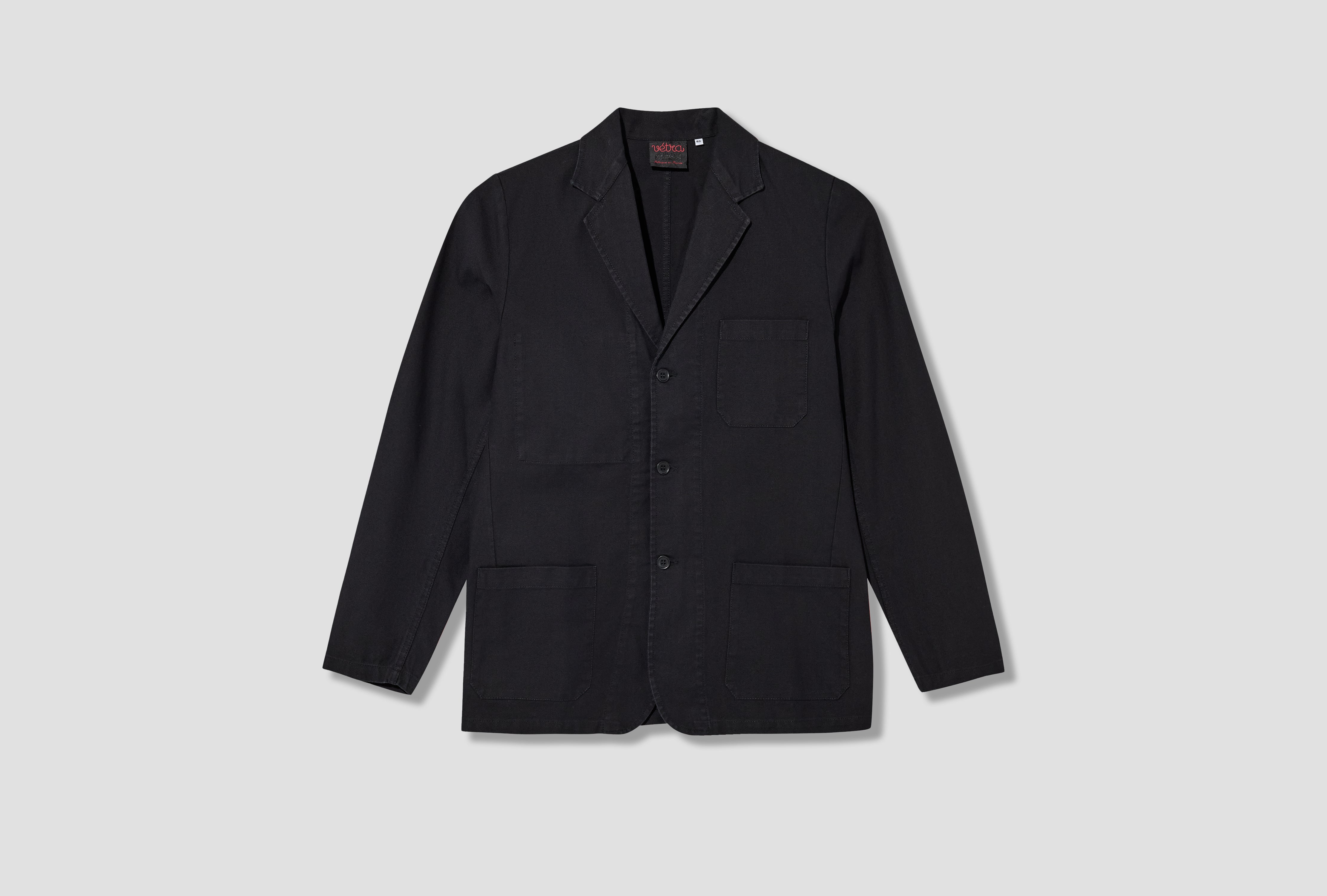 WORKWEAR BLAZER - DUNGAREE WASHED TWILL 1G/24 Black