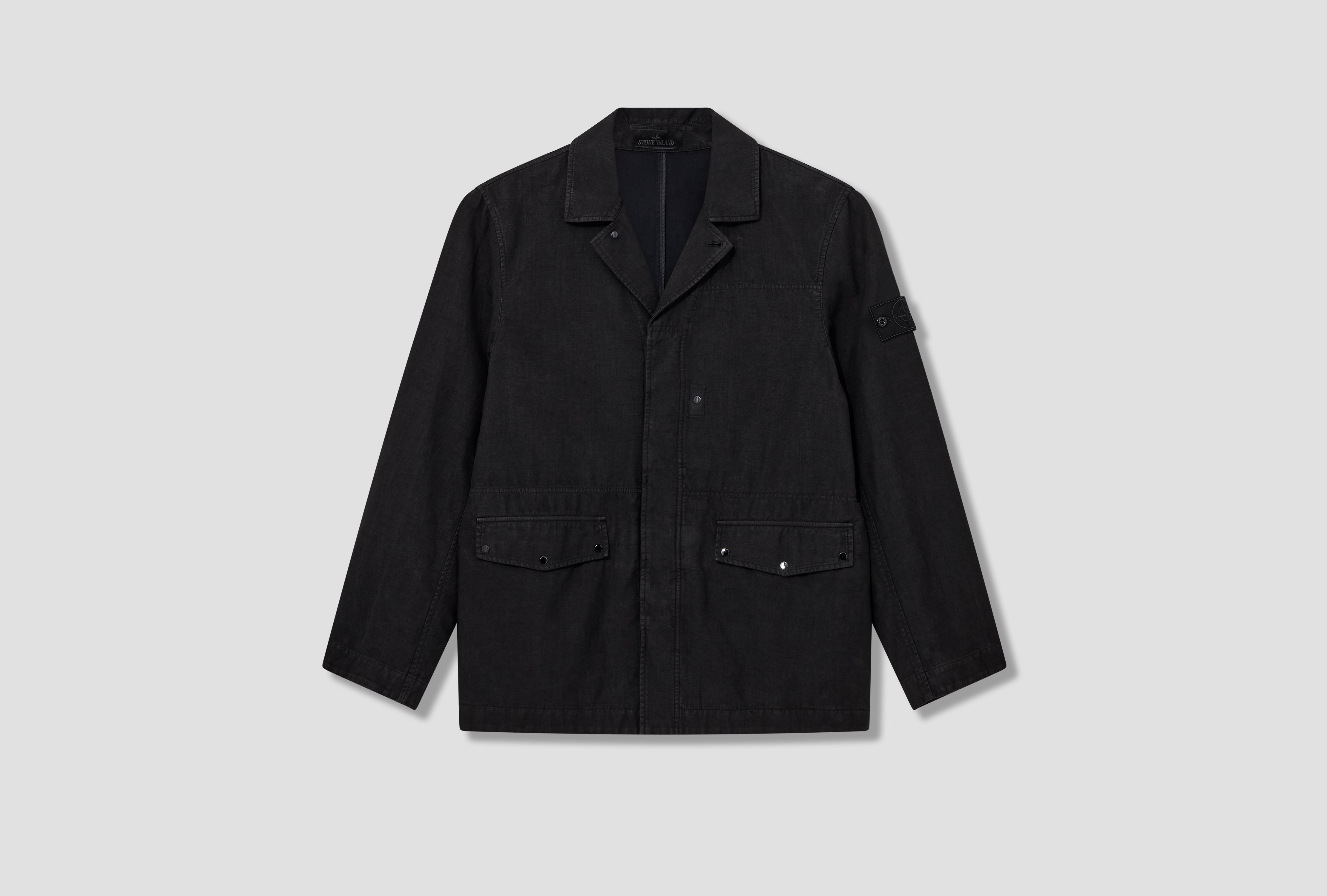 BONDED LINEN-TC GARMENT DYED S.I. GHOST L1 S15 A1000 07 S0F35 Black
