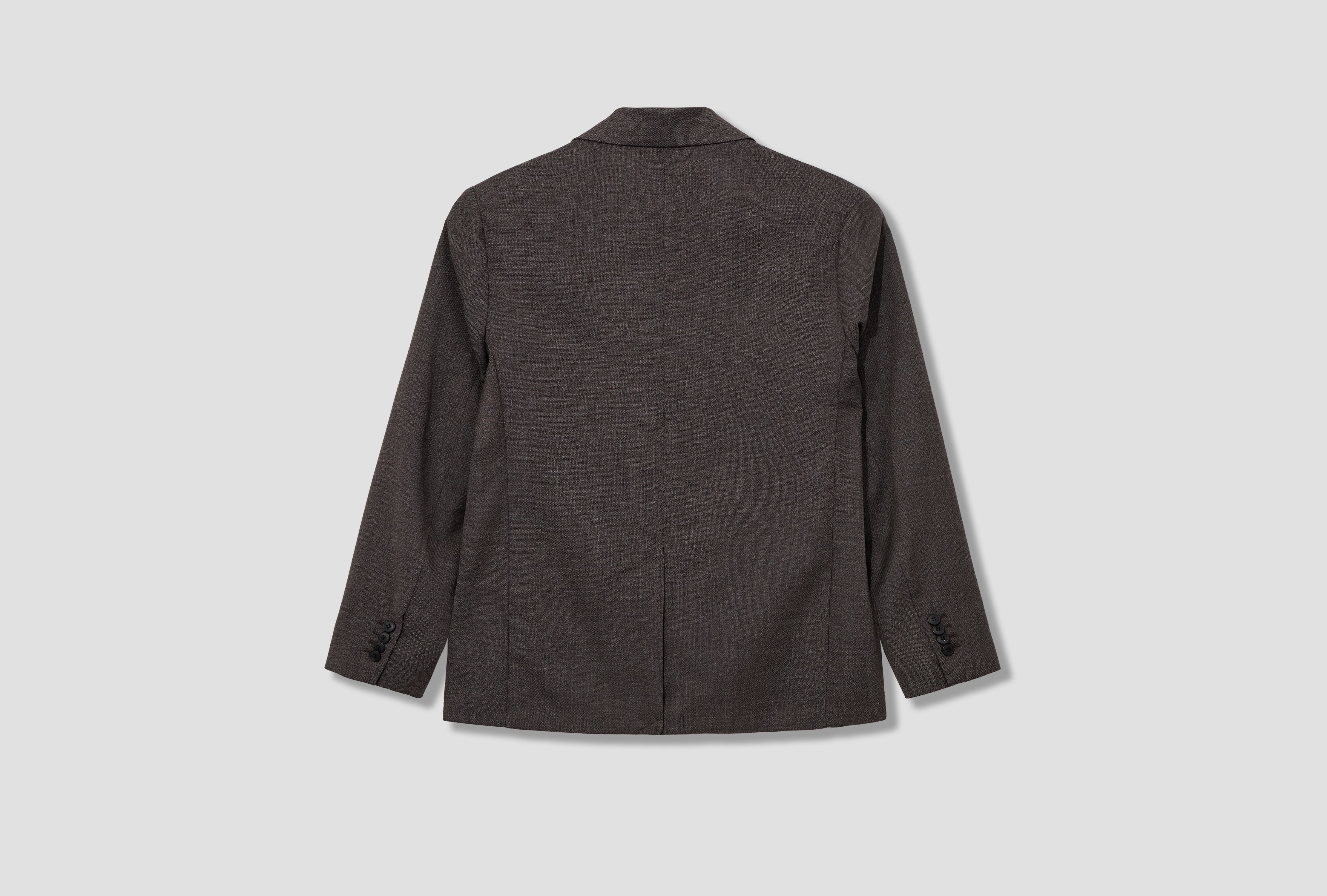 LIGHTWEIGHT TRAVEL WOOL BLAZER MJAC7197 Brown