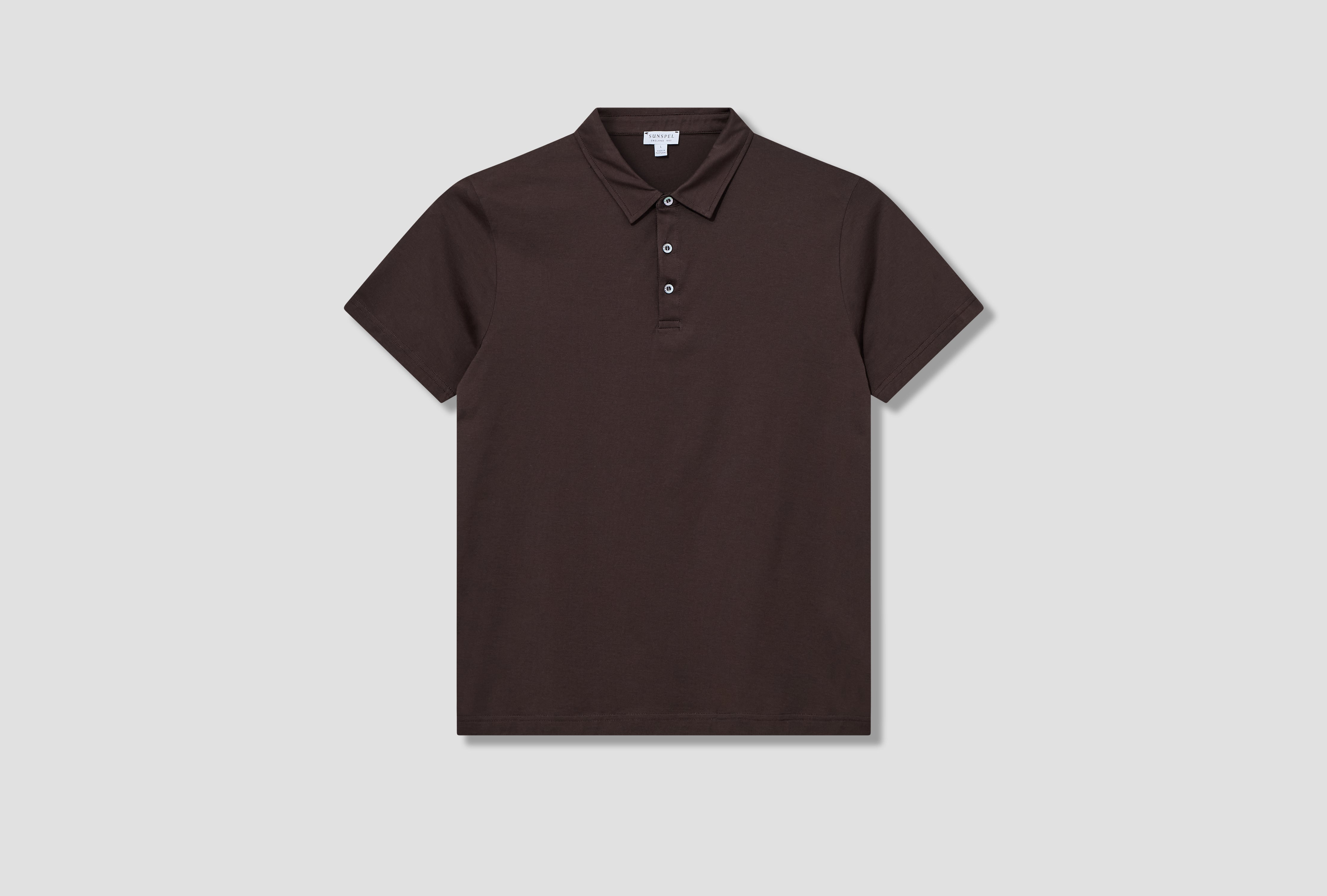 CLASSIC JERSEY POLO SHIRT MPOL1052 Dark brown