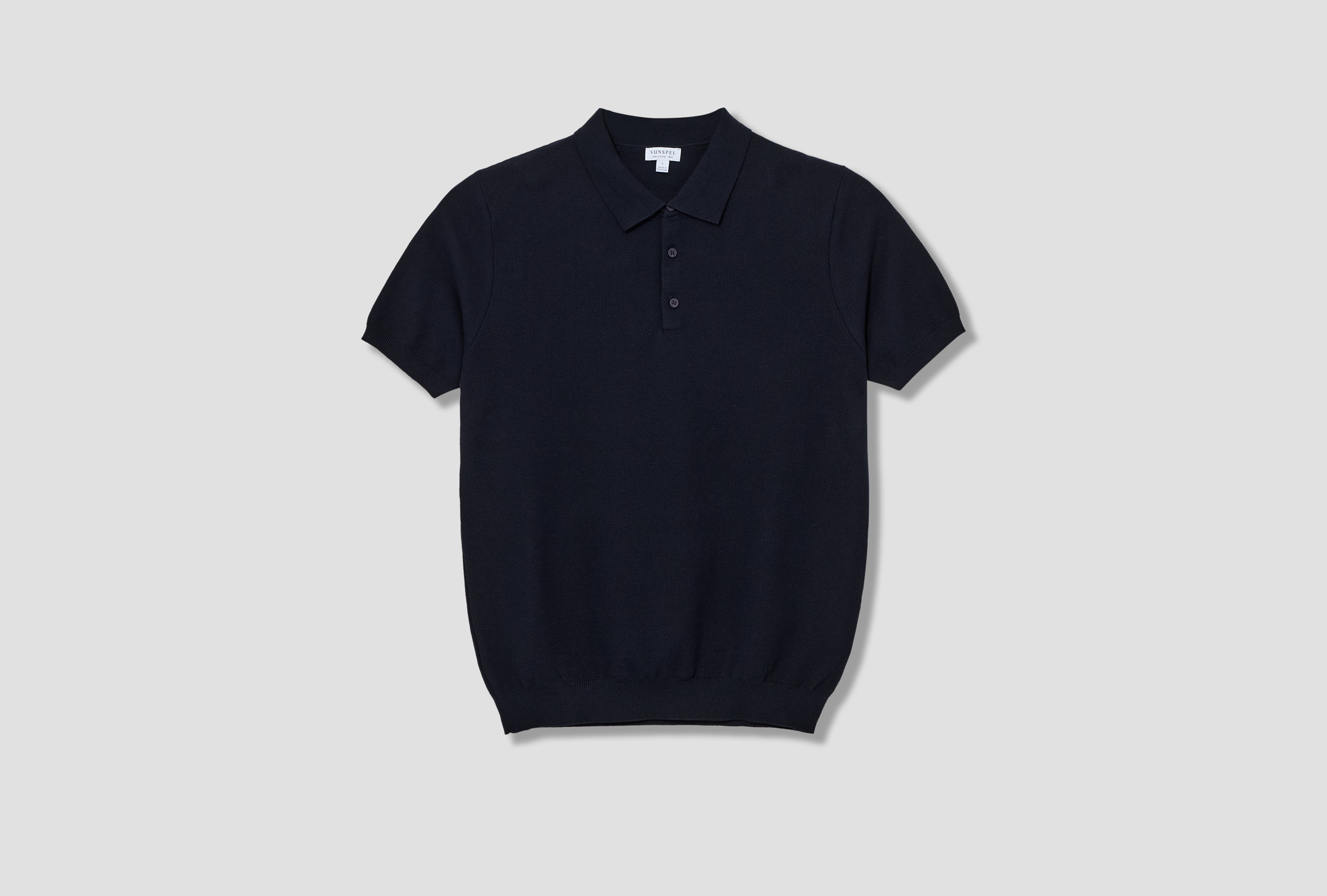 COTTON KNIT POLO SHIRT MPOL8115 Navy