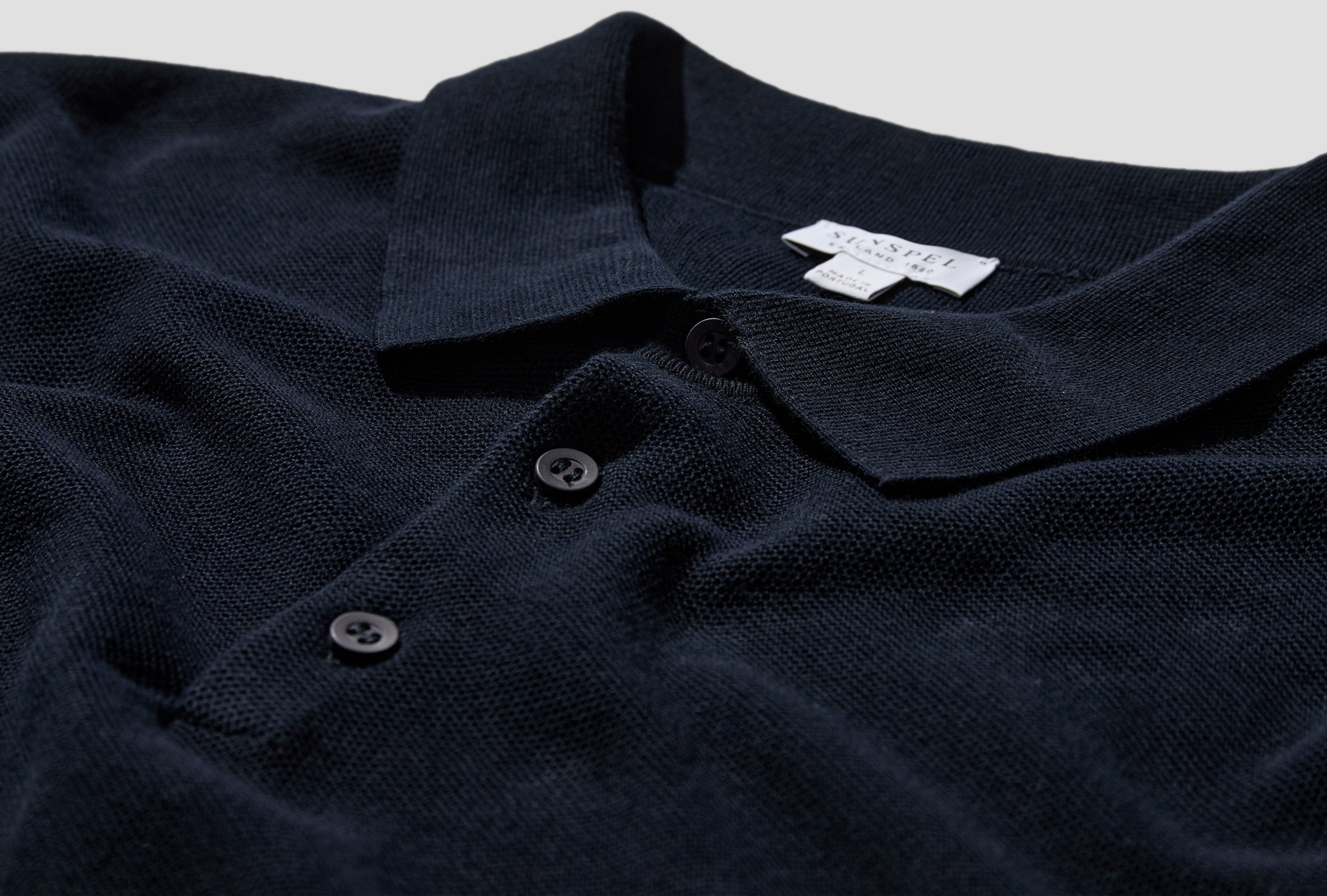 COTTON KNIT POLO SHIRT MPOL8115 Navy