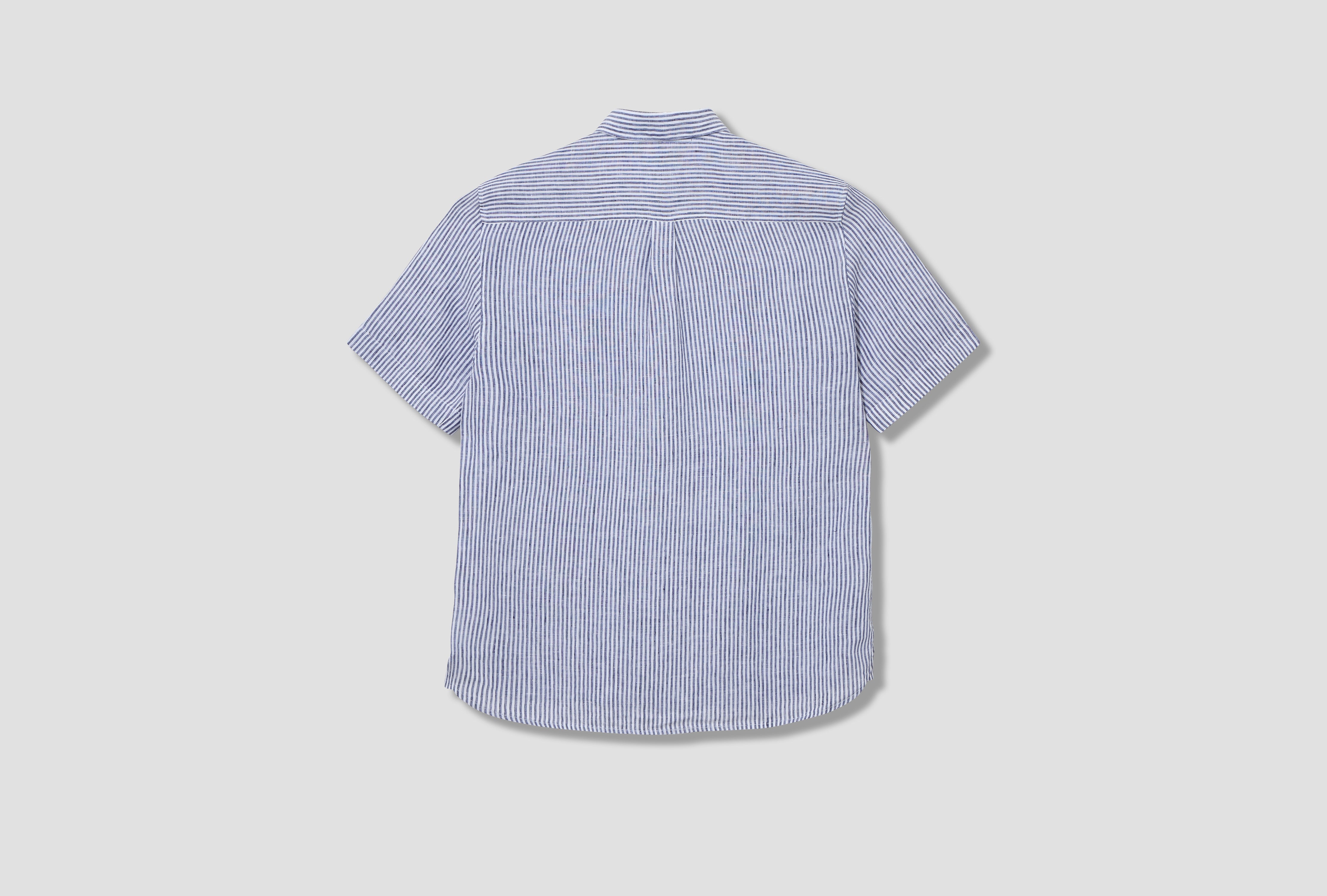 SHORT SLEEVE LINEN SHIRT MSHT2119 Navy