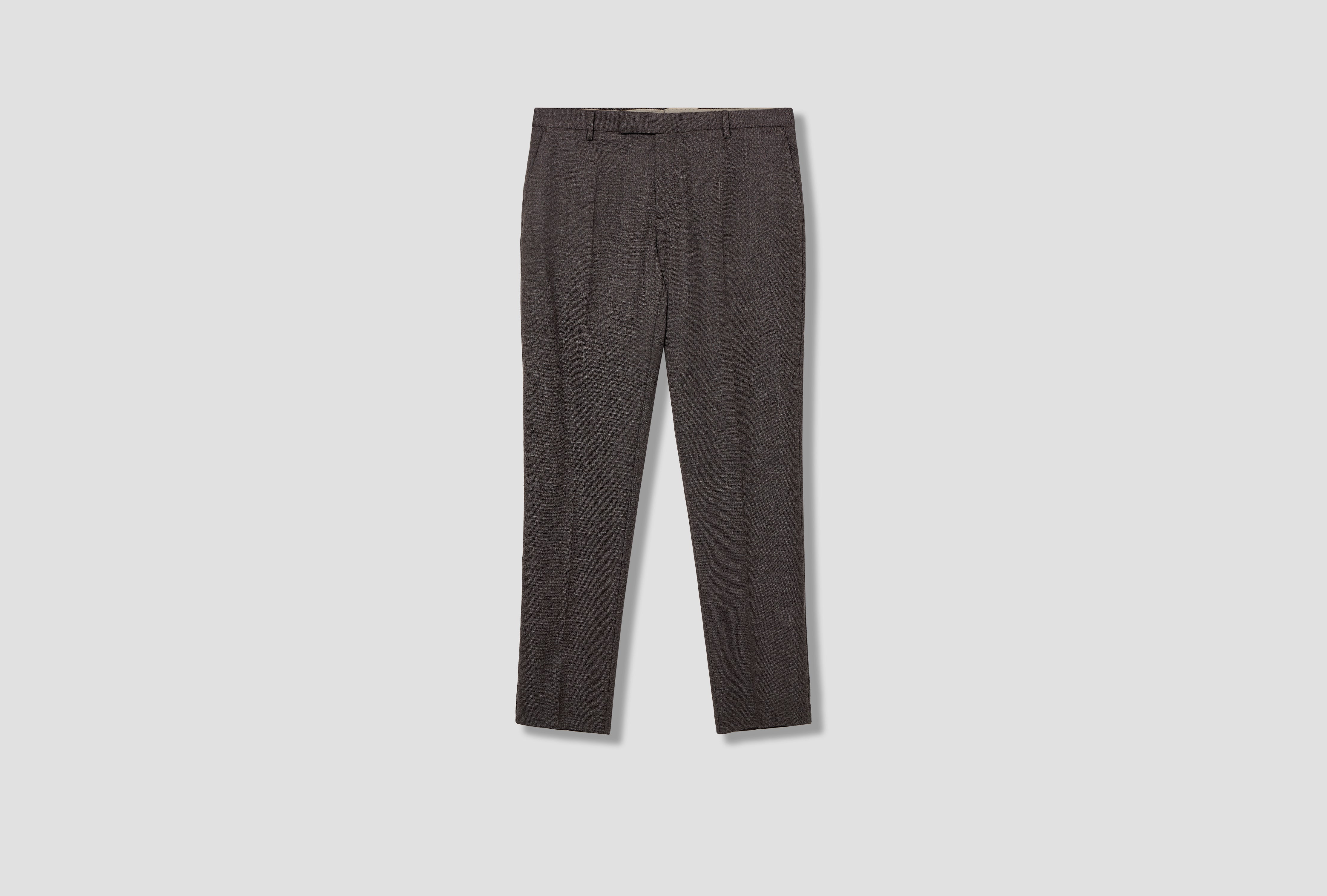 LIGHTWEIGHT TRAVEL WOOL TROUSER MTRS3109 Brown