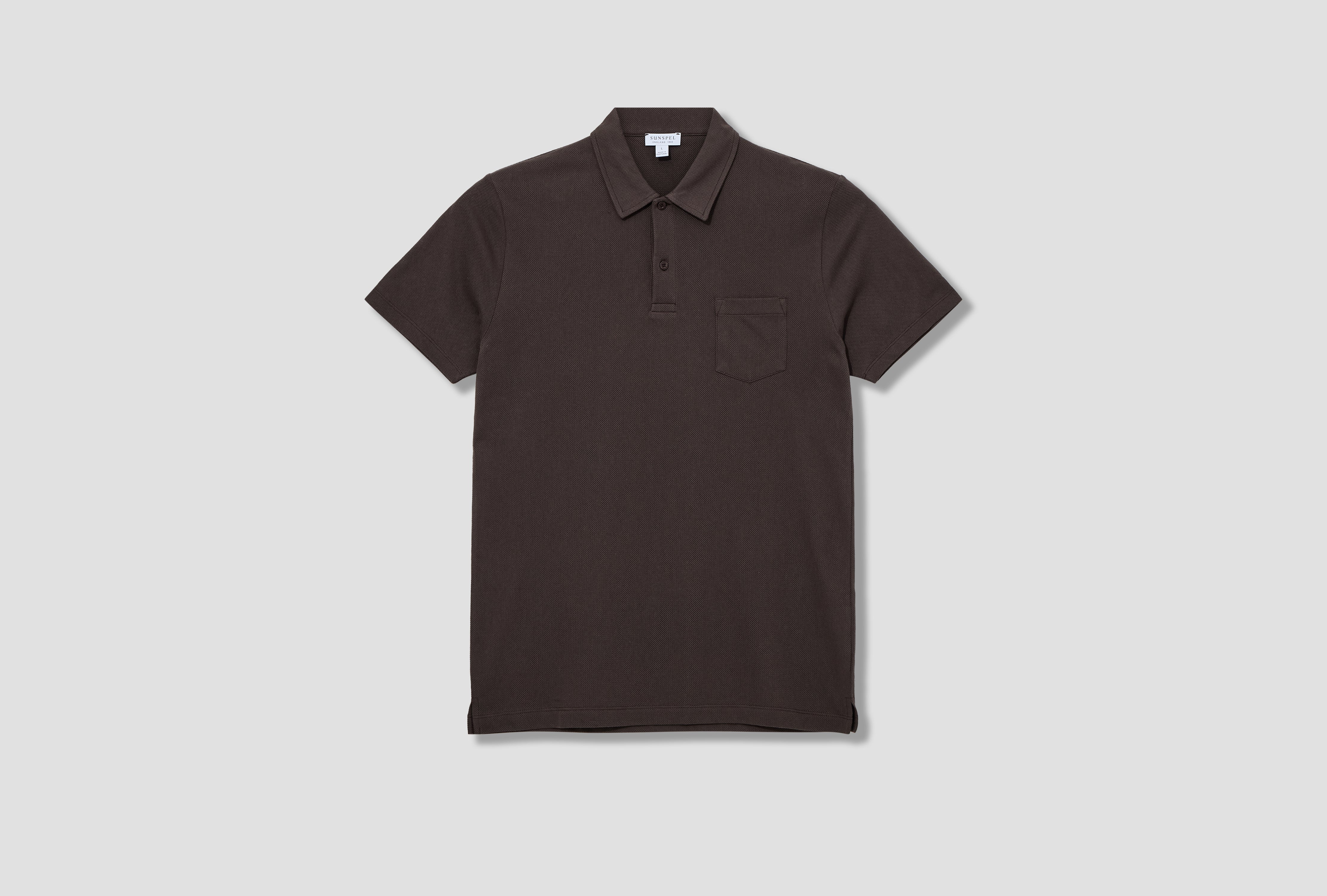 RIVIERA POLO SHIRT MPOL1026-BRGS Dark brown