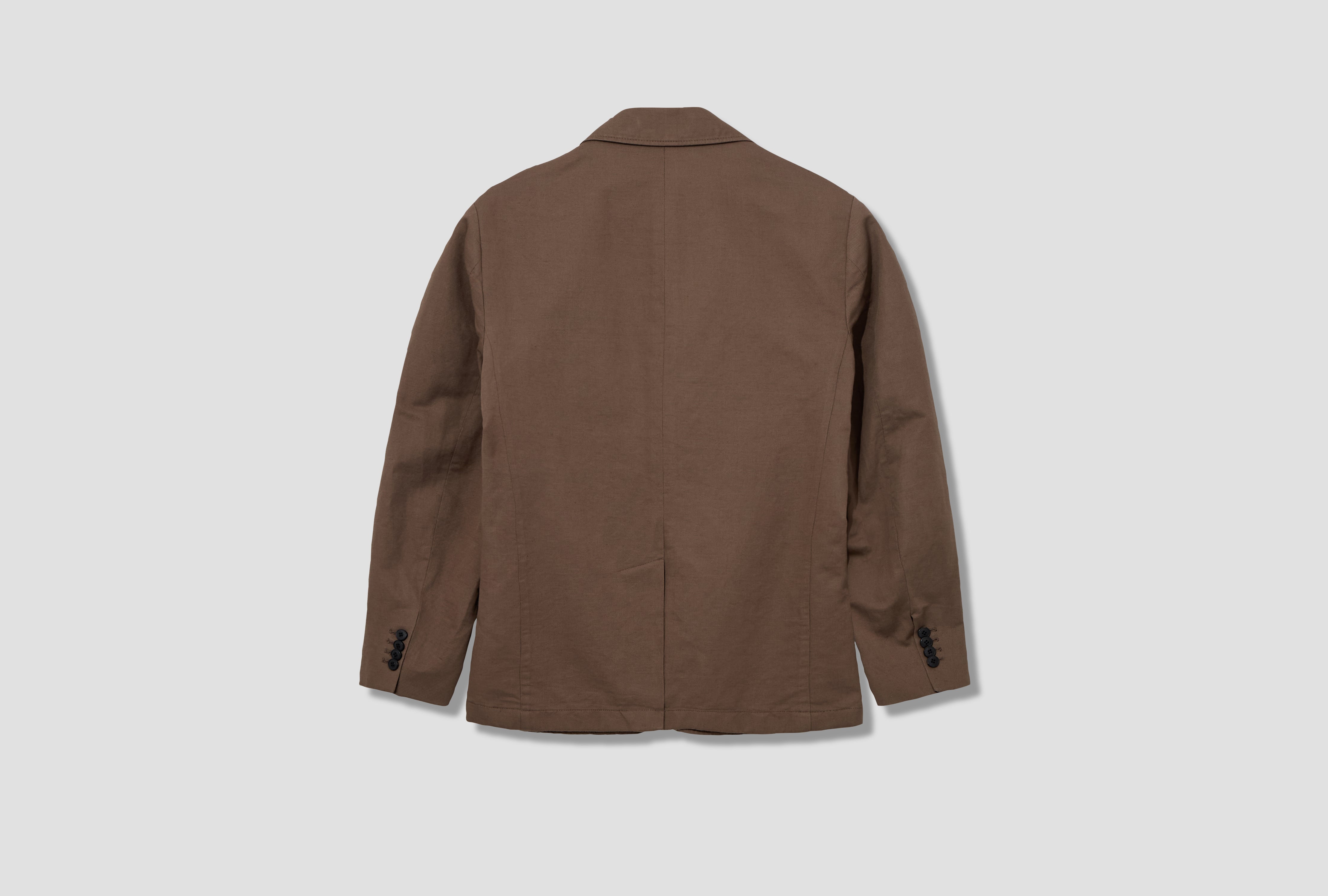 COTTON LINEN BLAZER MJAC7220 Brown