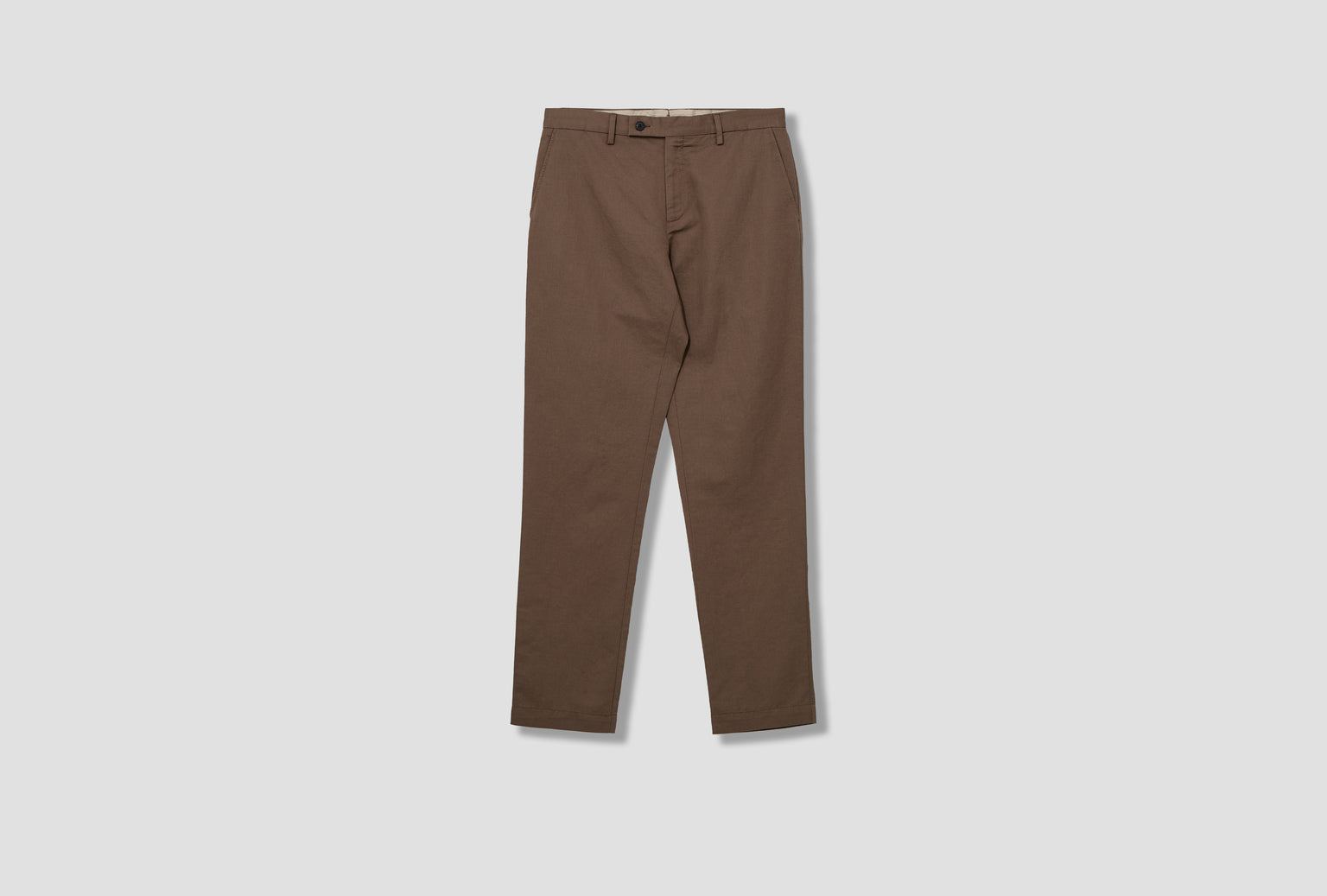 COTTON LINEN TROUSER MTRS3136 Brown