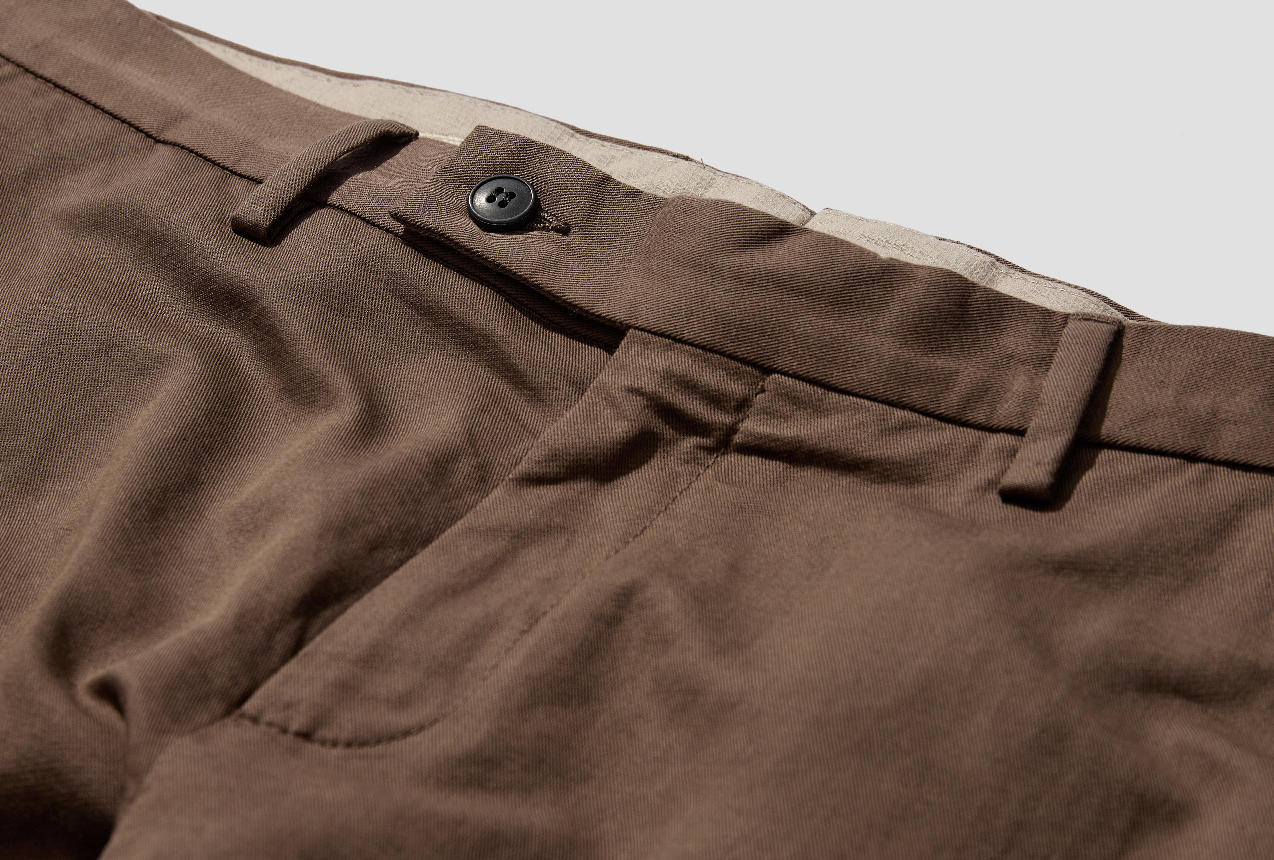 COTTON LINEN TROUSER MTRS3136 Brown