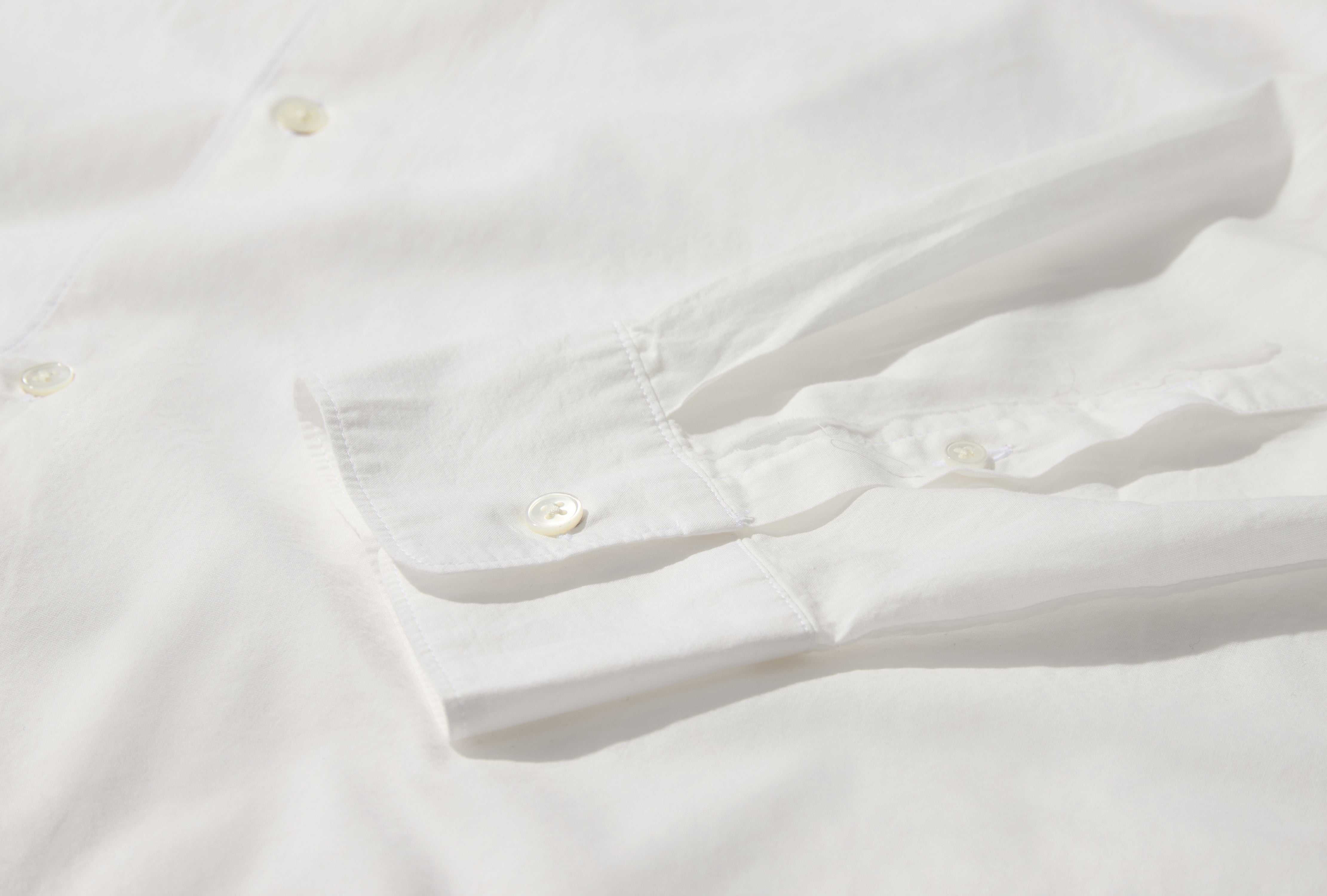 VOLUME SHIRT - WASH COT 3-88S12 Off white