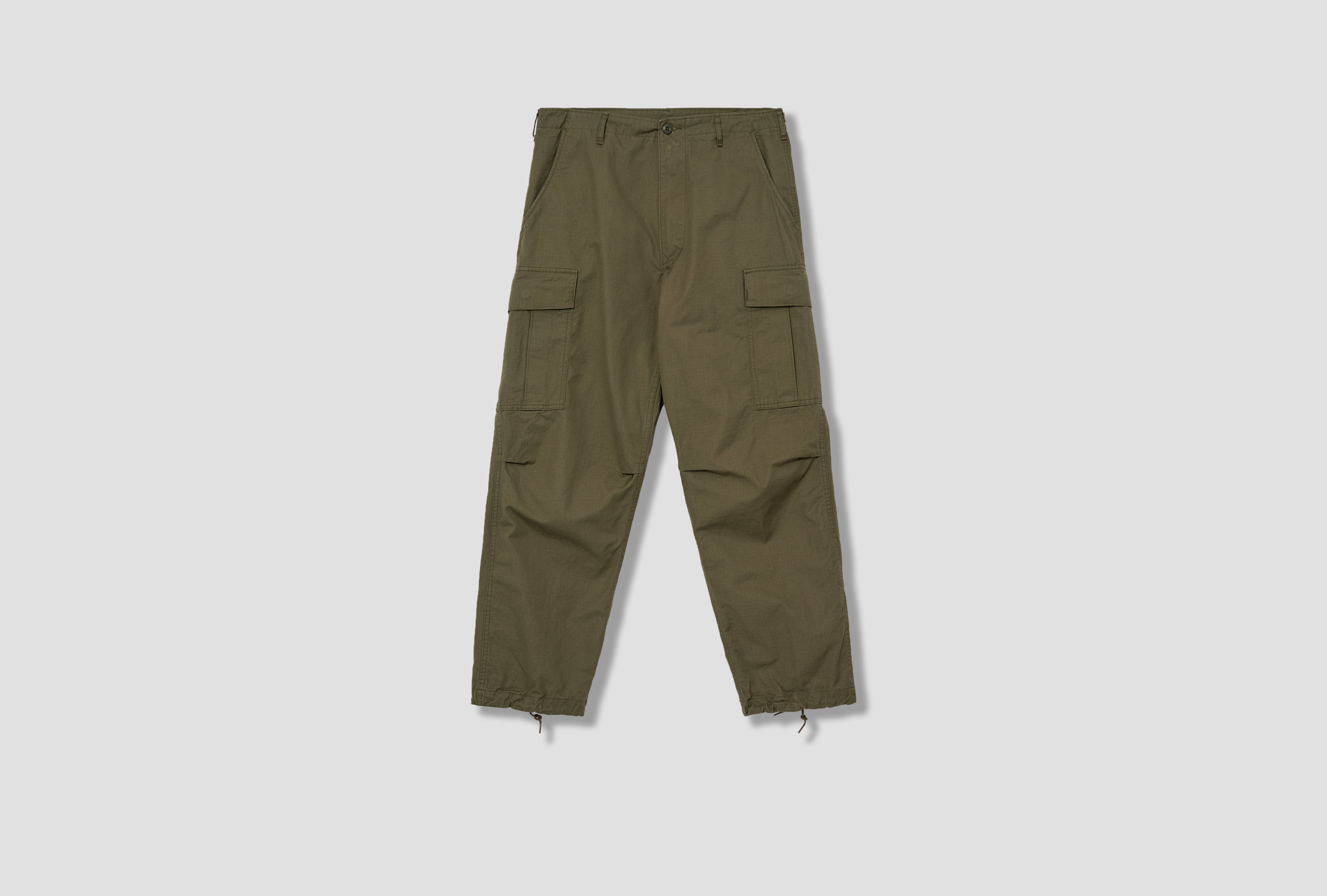 VINTAGE FIT 6 POCKETS CARGO PANTS - ORIGINAL RIP STOP 03-V5260RIP-76 Green