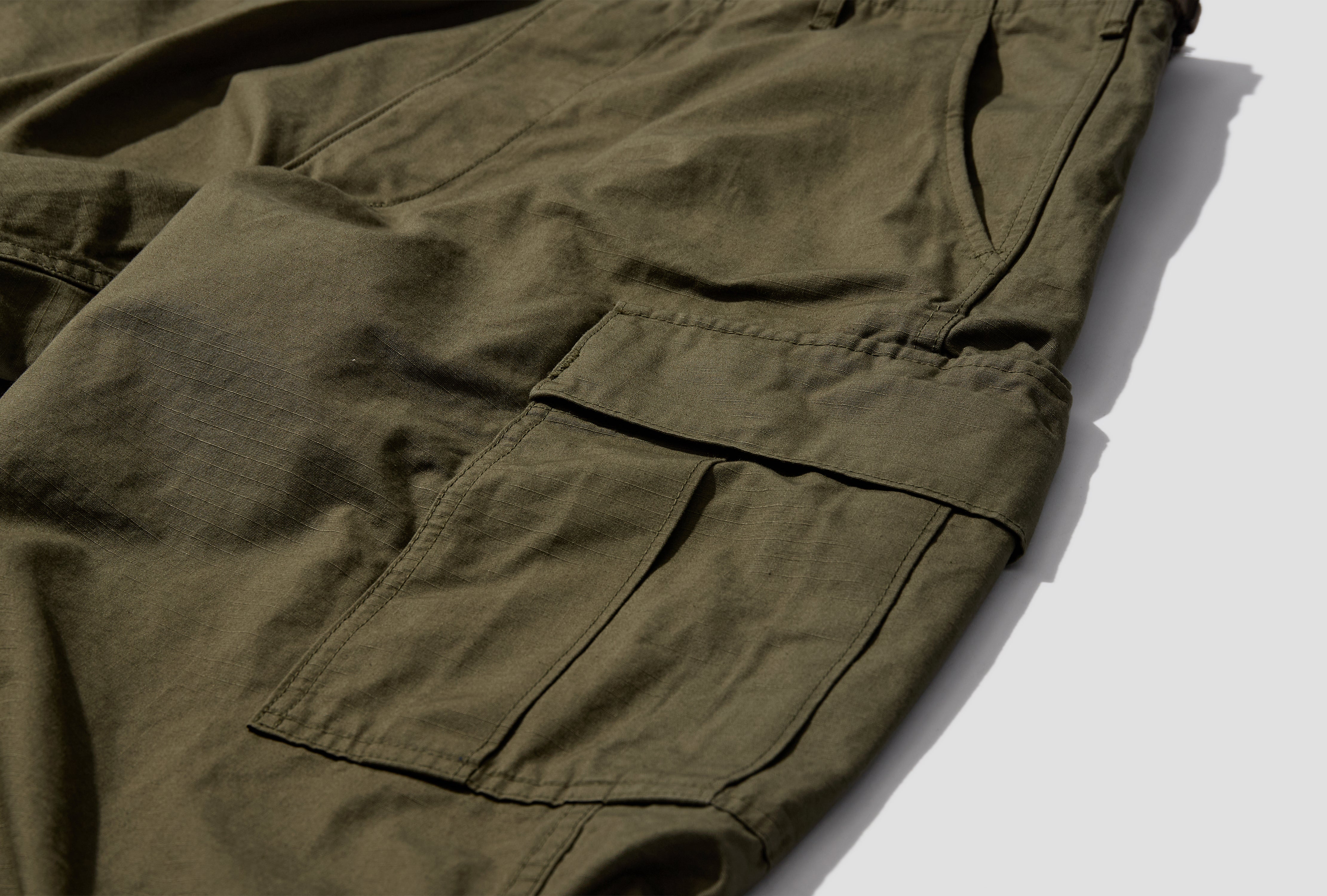 VINTAGE FIT 6 POCKETS CARGO PANTS - ORIGINAL RIP STOP 03-V5260RIP-76 Green