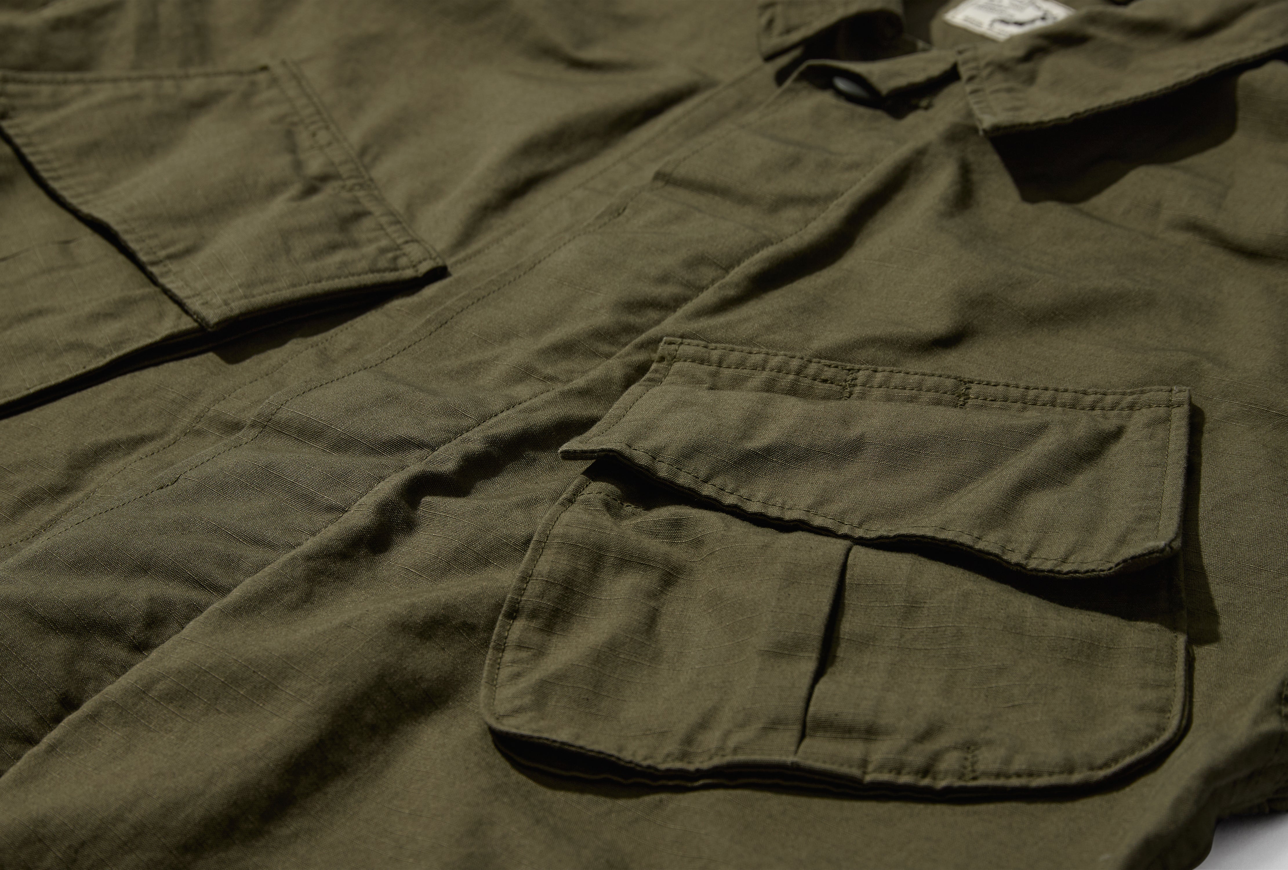 U.S ARMY TROPICAL JACKET - ORIGINAL RIP STOP 01-6010-76 Green