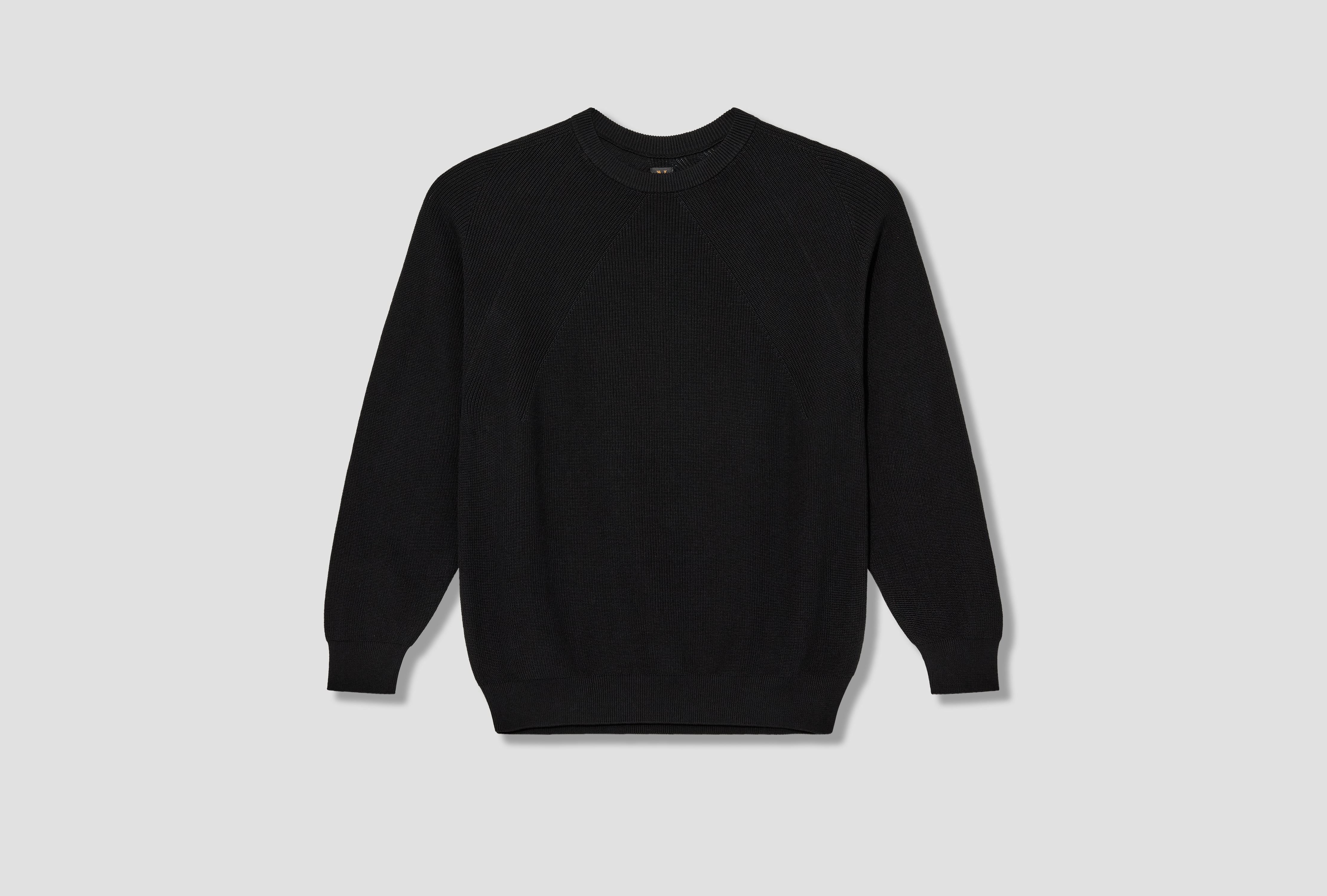 CARIBBEAN SEA ISLAND COTTON SIGNATURE CREW NECK BN-26SM-018 Black