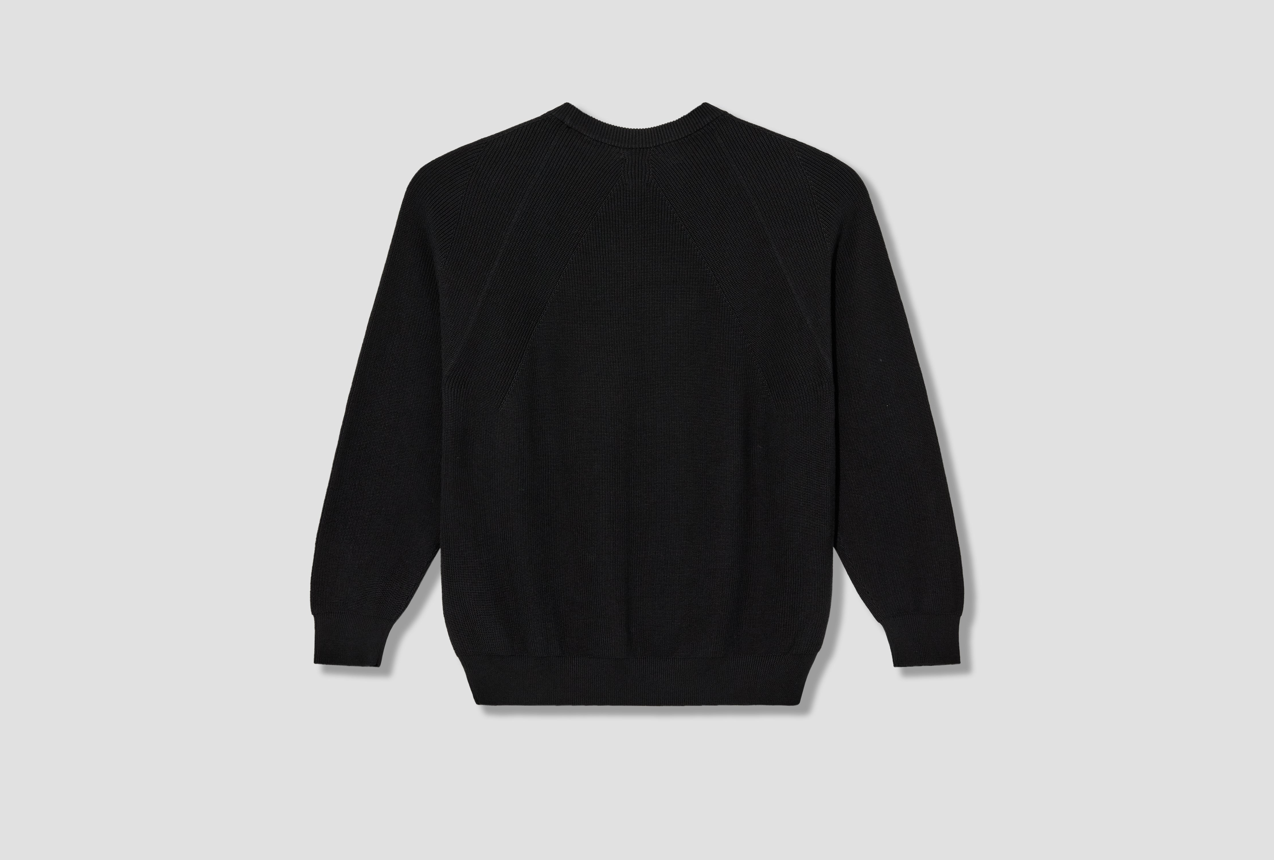 CARIBBEAN SEA ISLAND COTTON SIGNATURE CREW NECK BN-26SM-018 Black