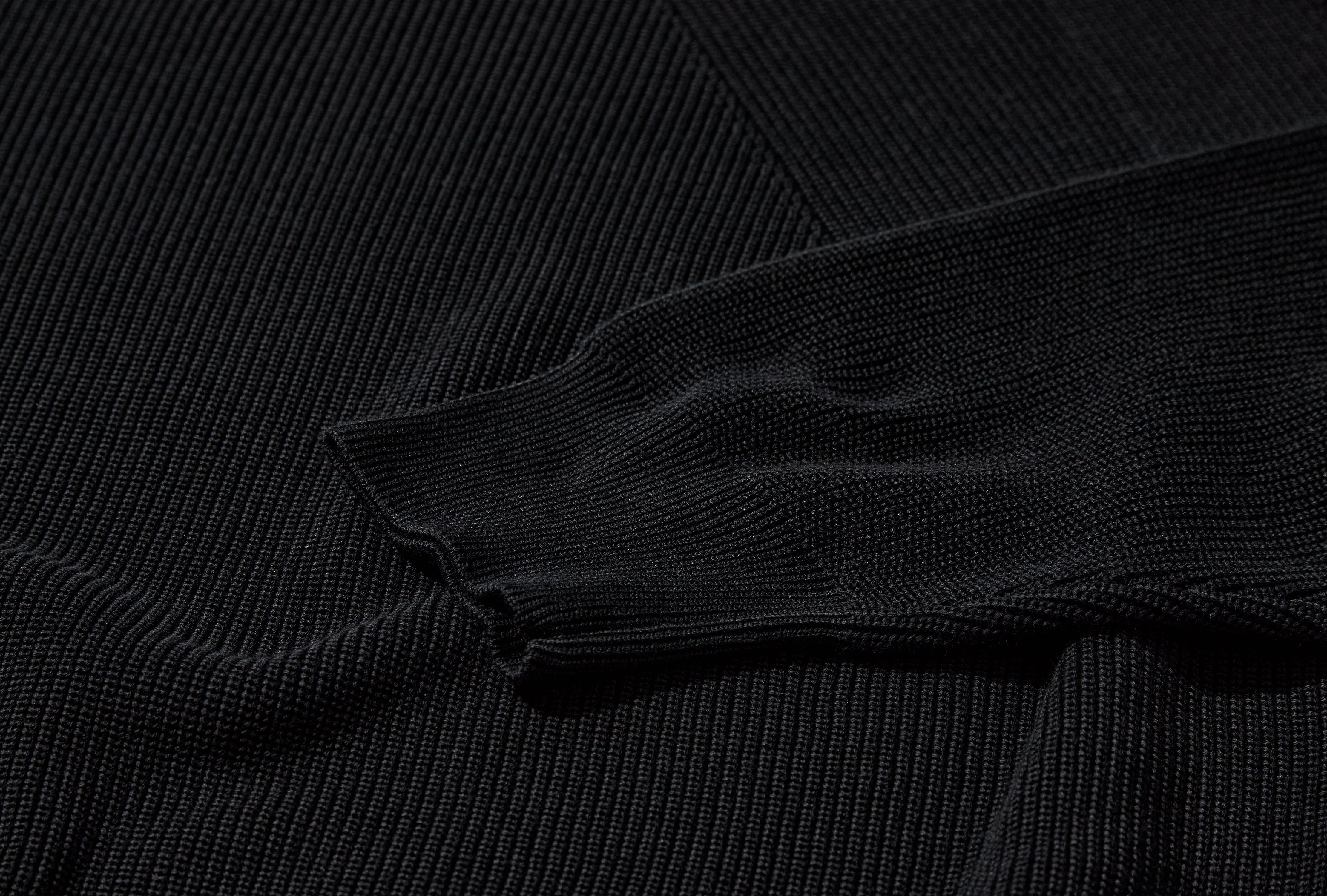 CARIBBEAN SEA ISLAND COTTON SIGNATURE CREW NECK BN-26SM-018 Black