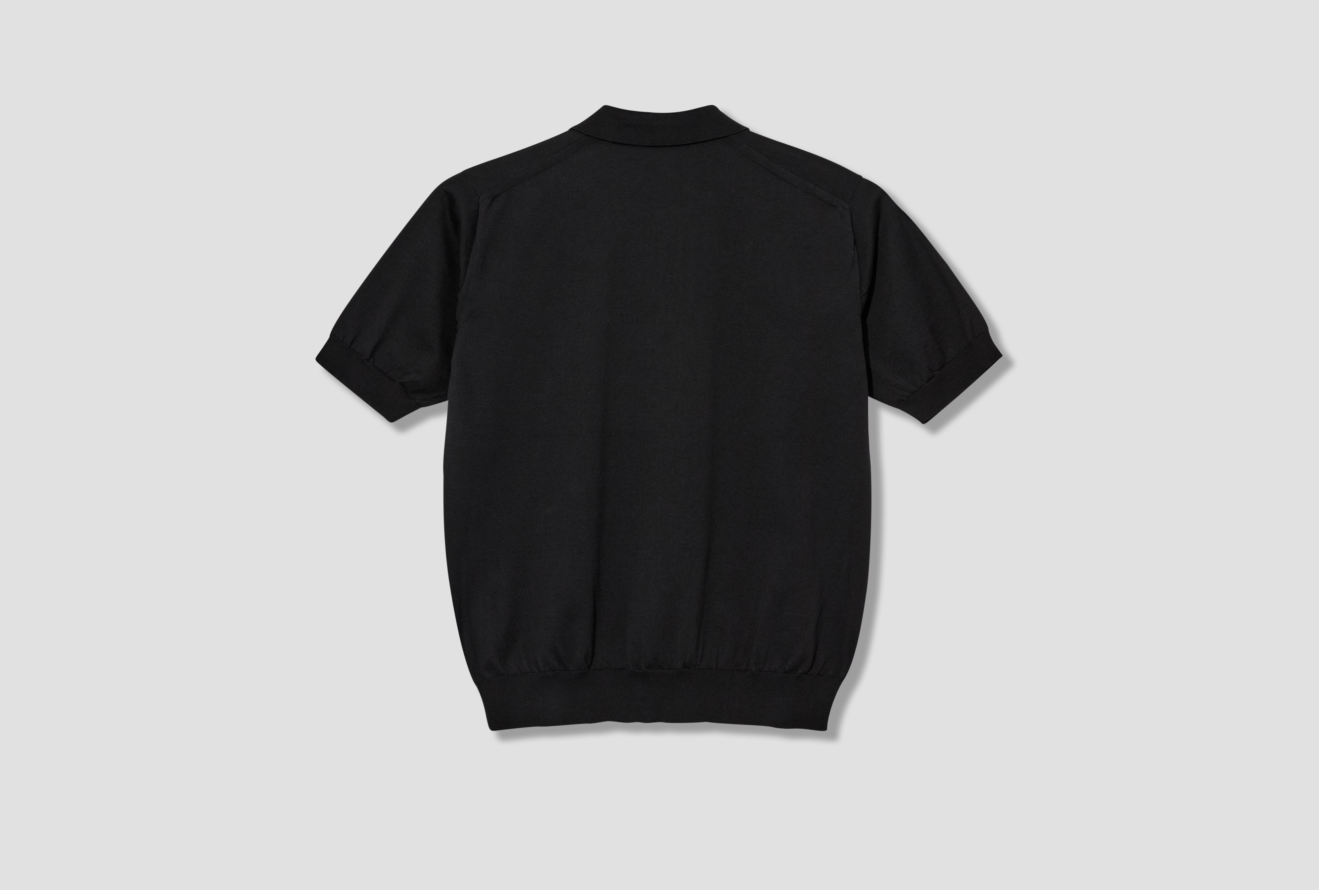CARIBBEAN SEA ISLAND COTTON POLO S/S BN-26SM-064 Black