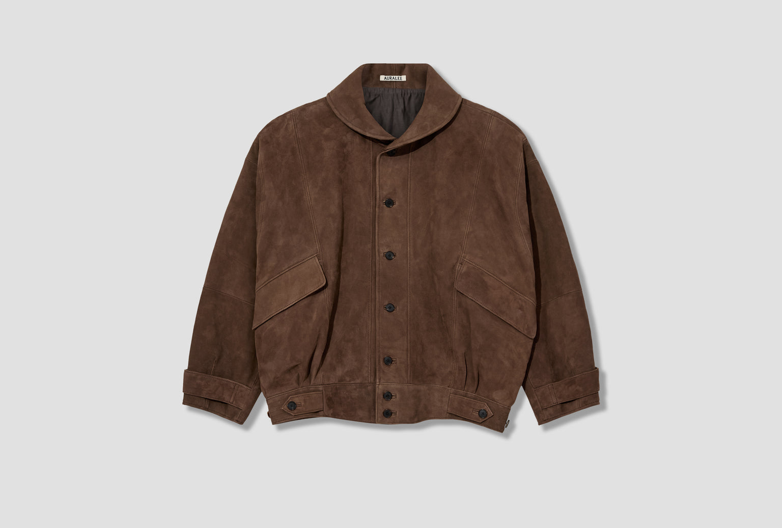 SILKY GRAIN SUEDE BLOUSON A26SB01SG Dark brown
