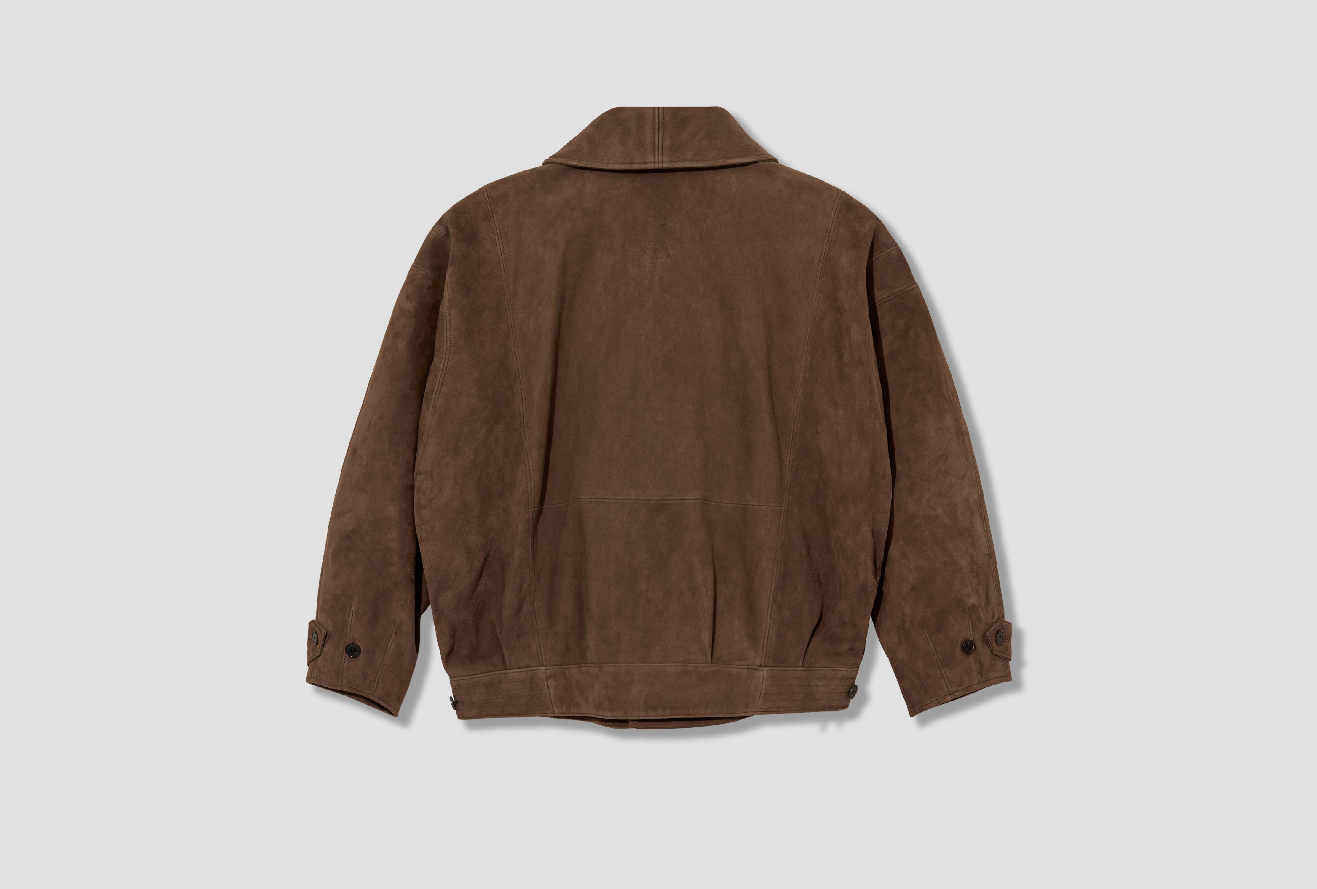 SILKY GRAIN SUEDE BLOUSON A26SB01SG Dark brown