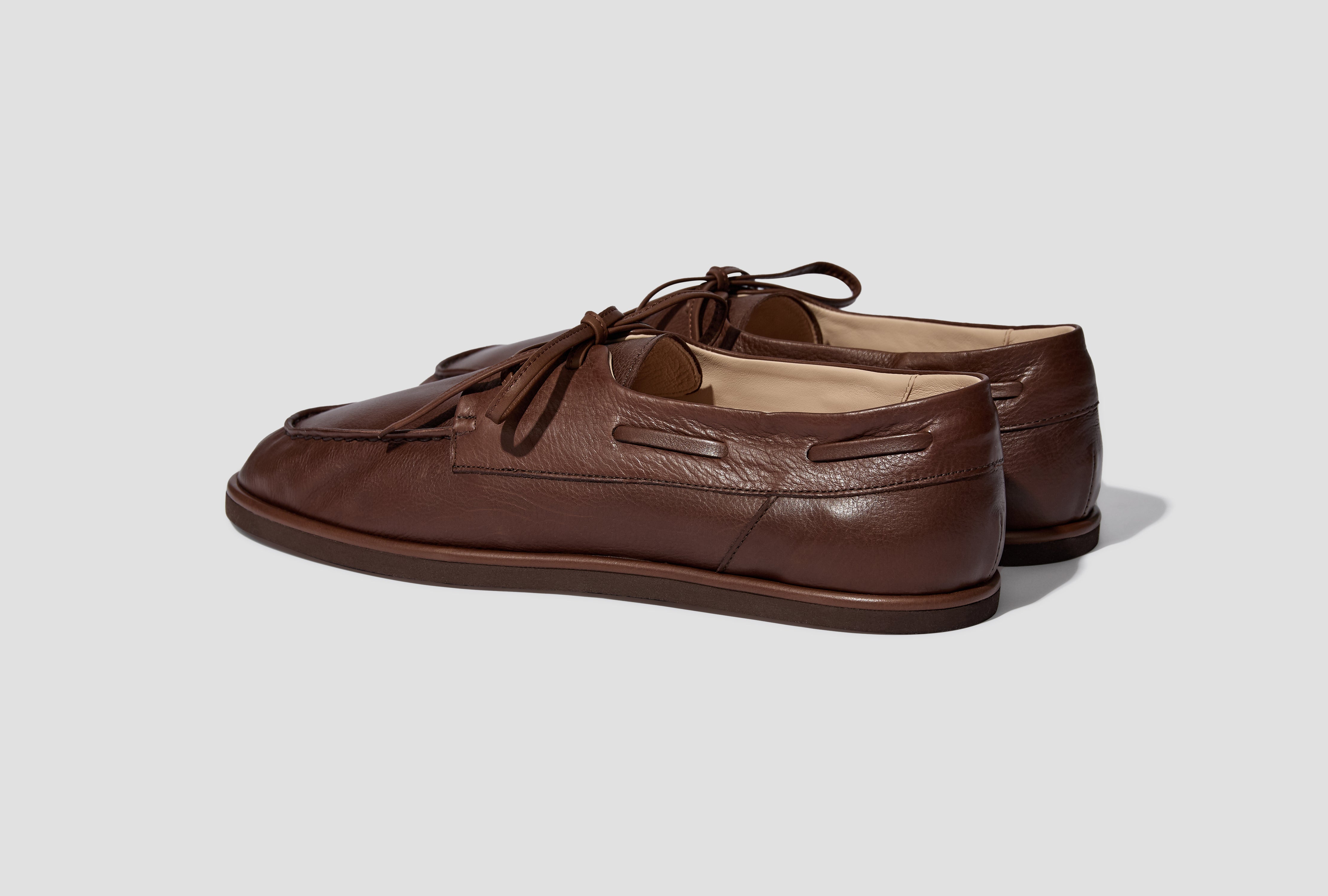 SOFT LEATHER DECK SHOES A26SS03QD Brown