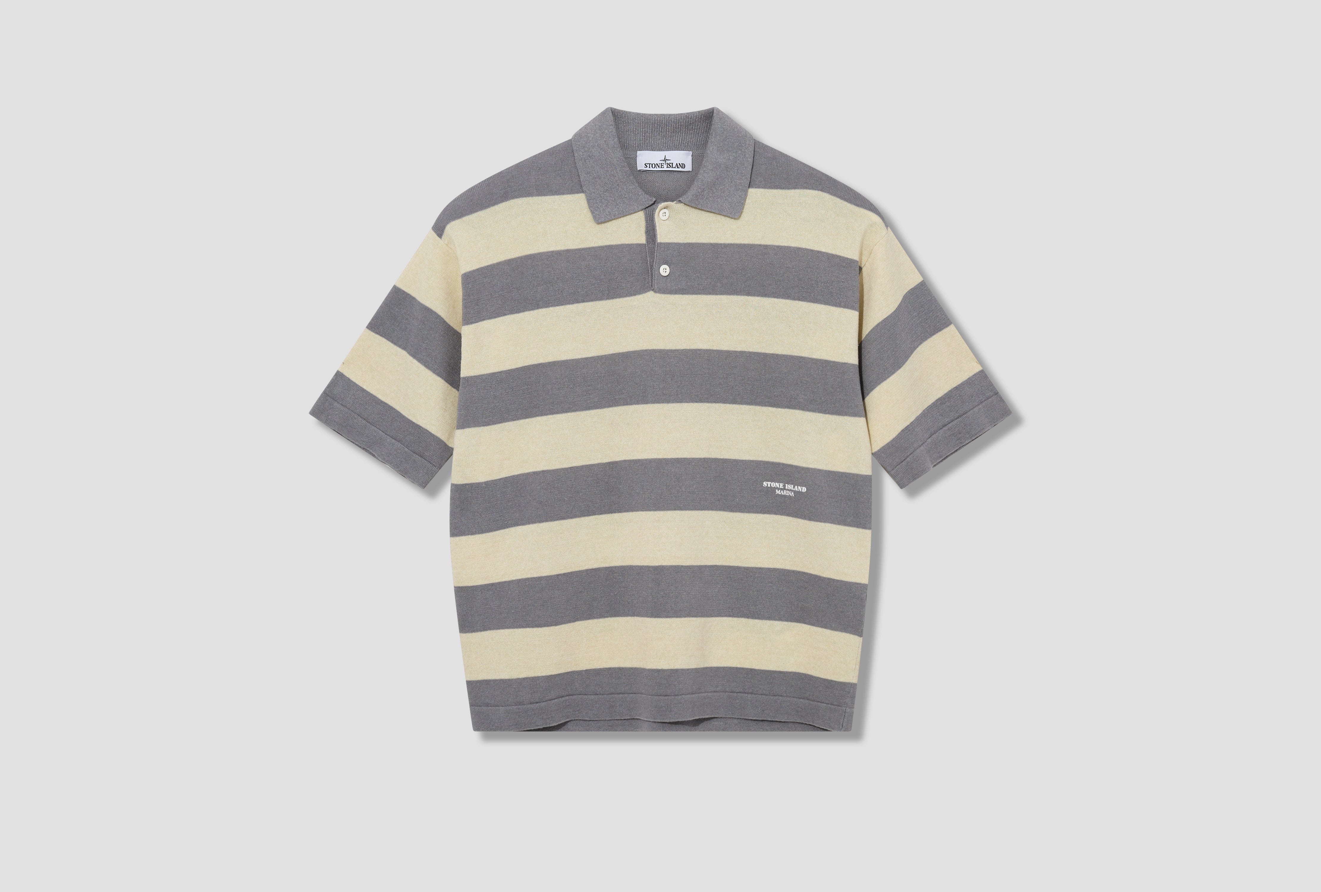 STRIPED RAW HAND ORGANIC COTTON + LINEN L1 S15 51000 42 S00XF Off white
