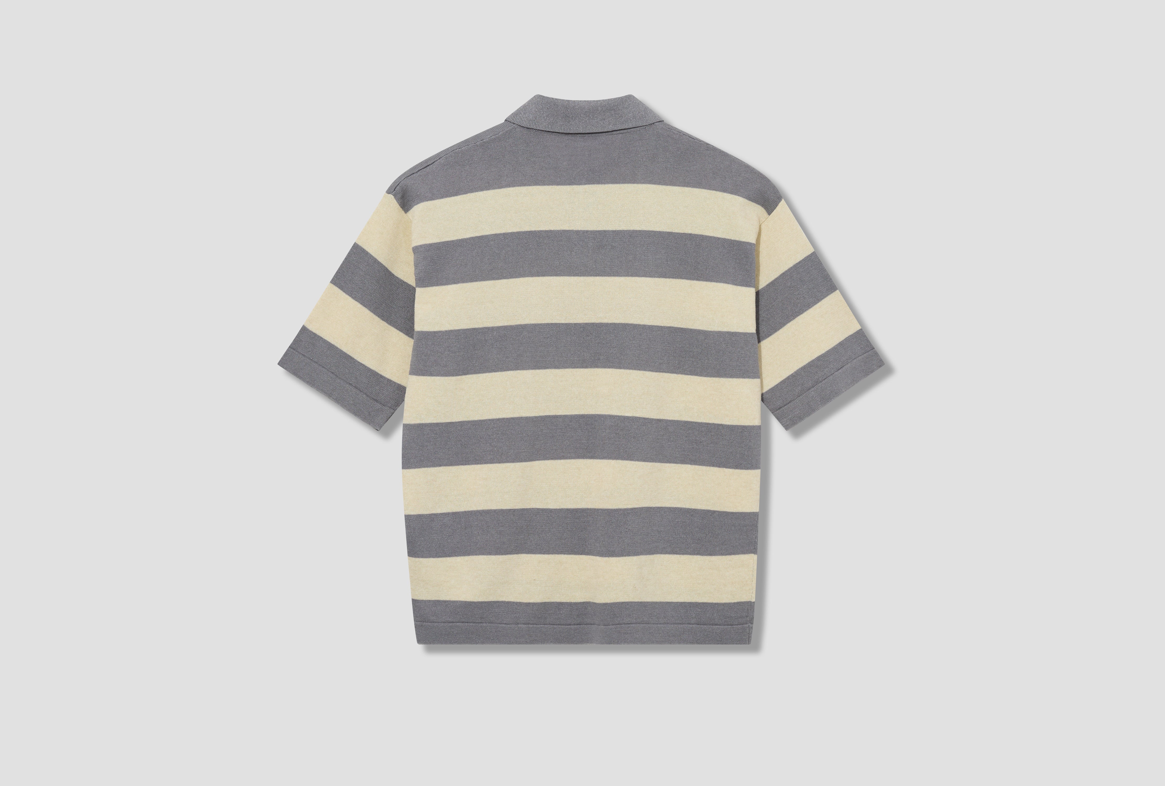 STRIPED RAW HAND ORGANIC COTTON + LINEN L1 S15 51000 42 S00XF Off white