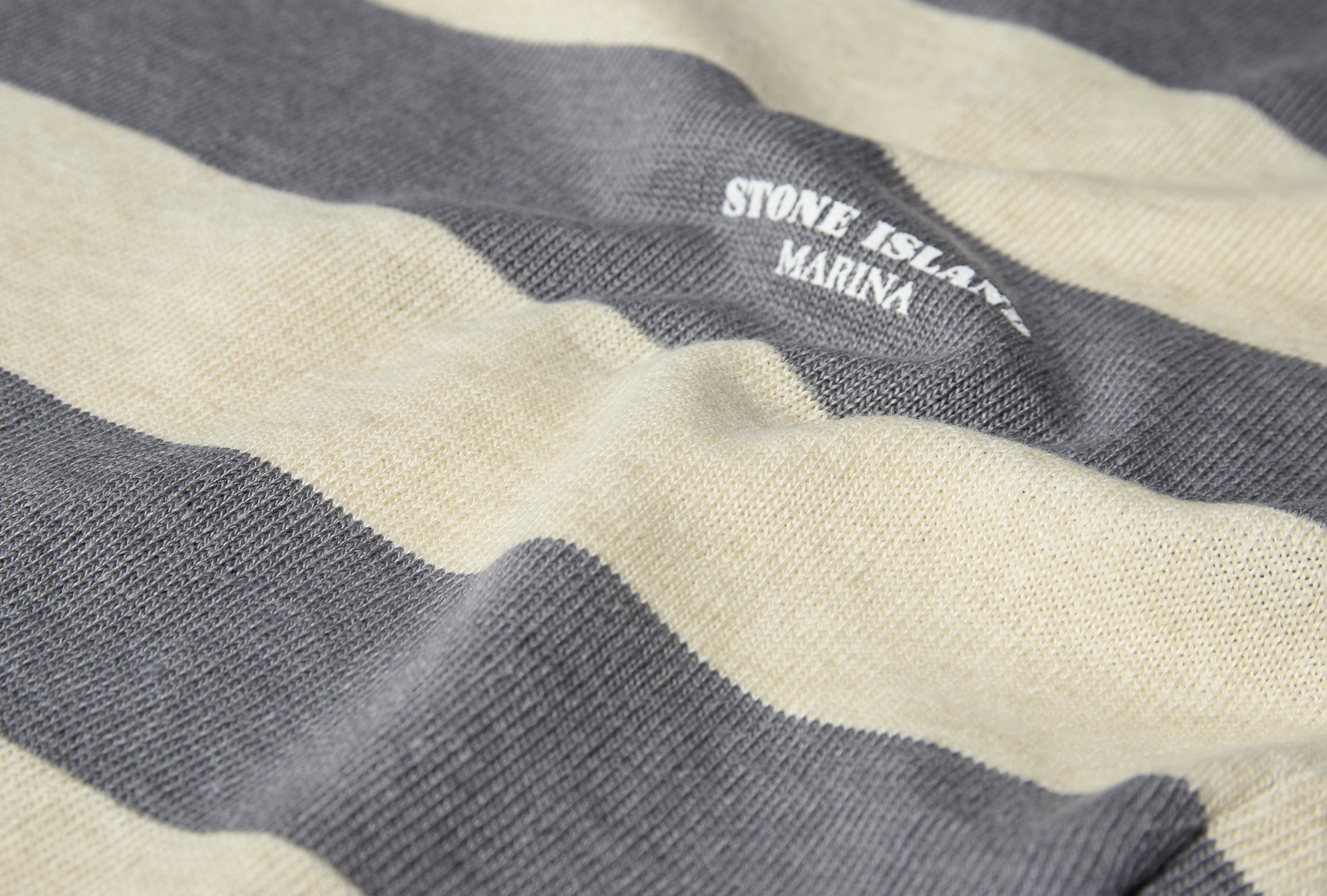 STRIPED RAW HAND ORGANIC COTTON + LINEN L1 S15 51000 42 S00XF Off white