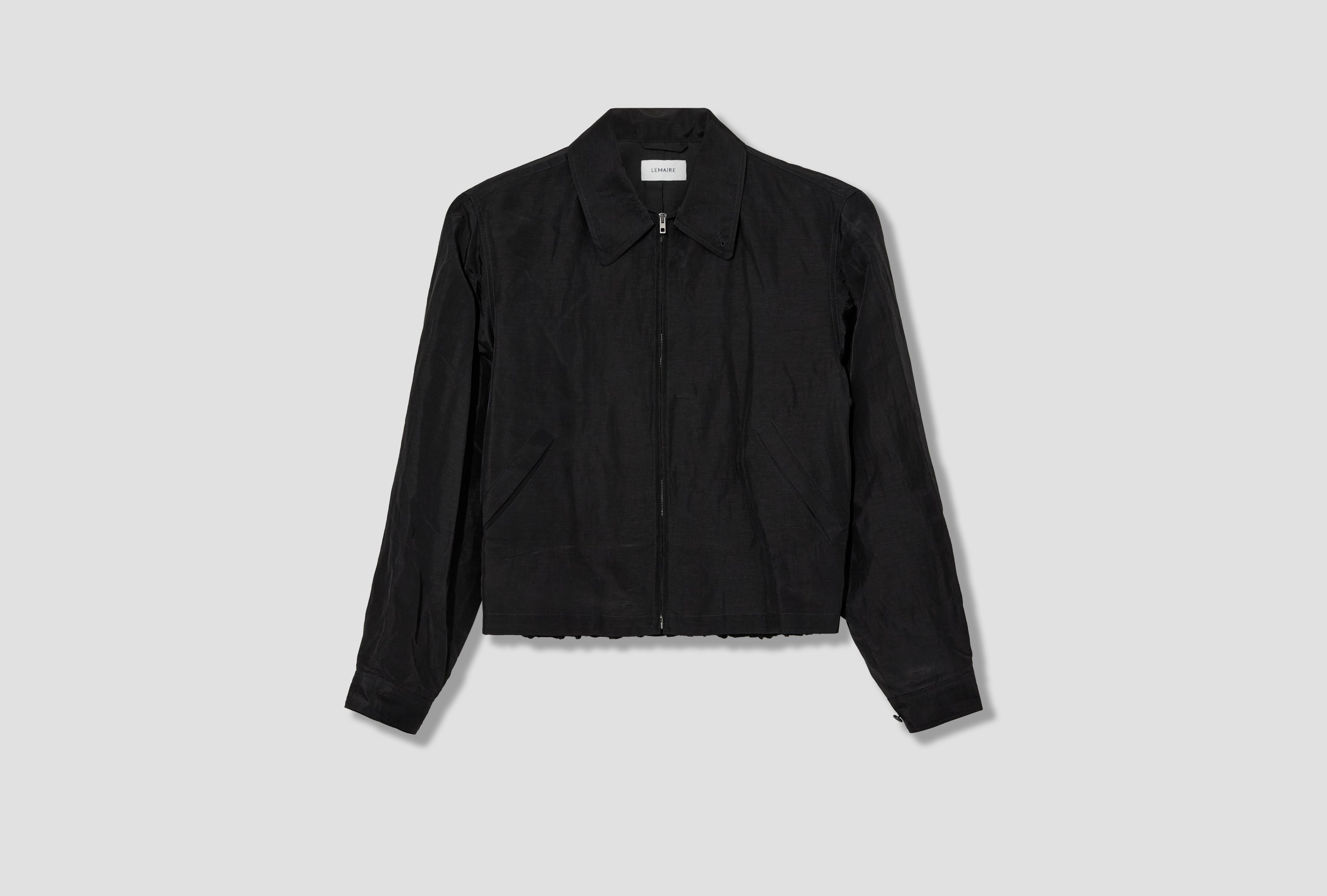 SHORT BLOUSON - LINEN VISCOSE OW1231 LF1022 Black