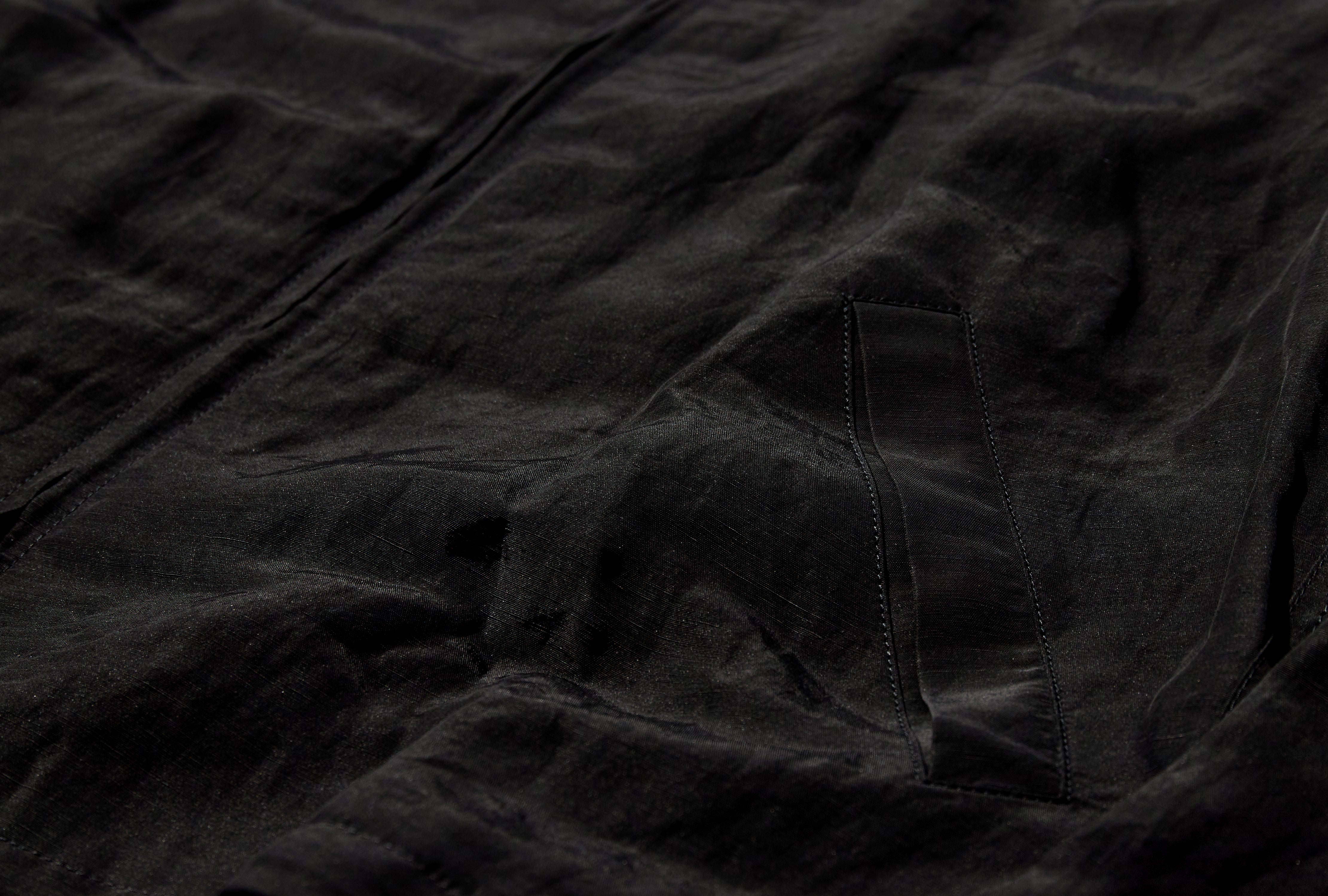 SHORT BLOUSON - LINEN VISCOSE OW1231 LF1022 Black