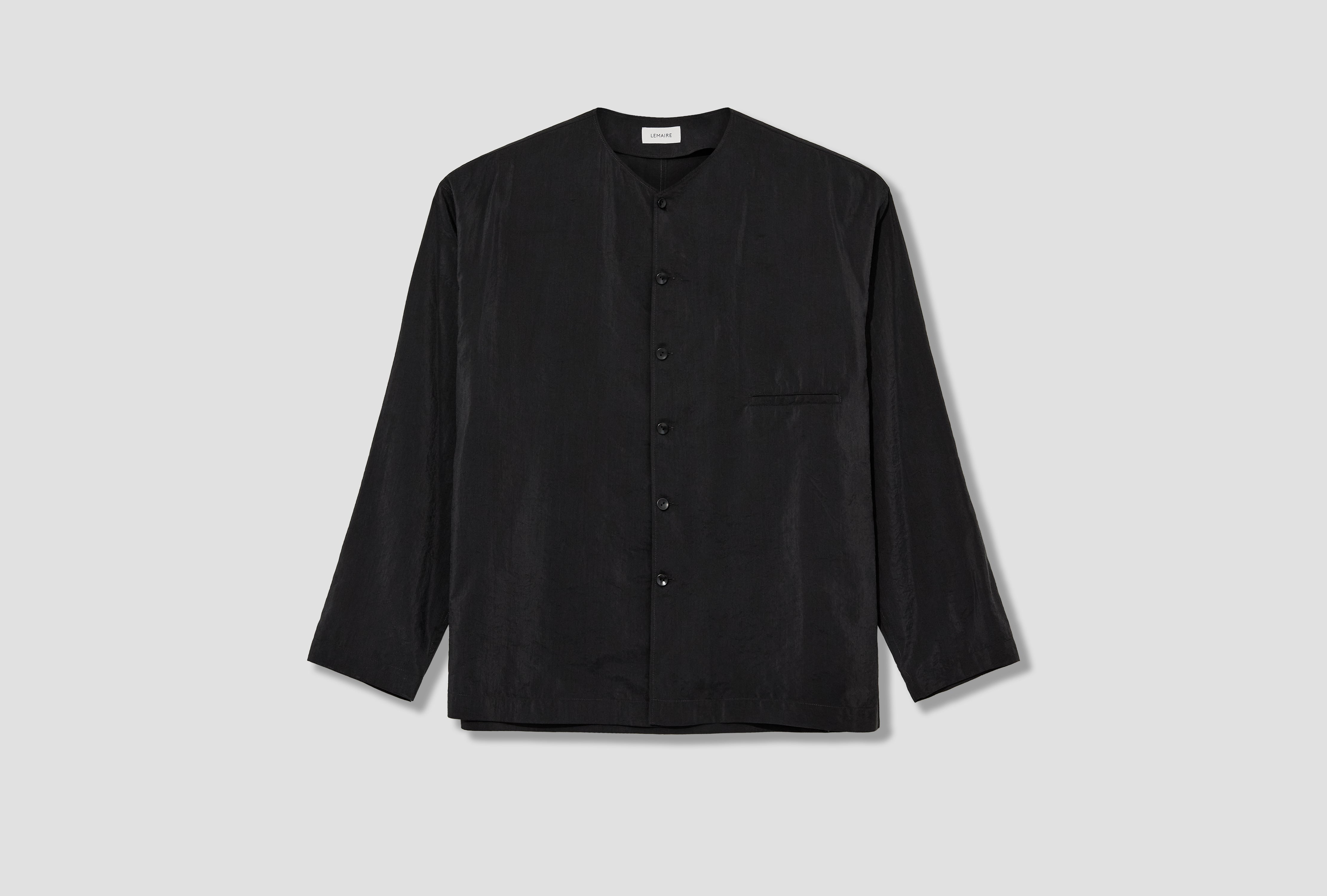 V-NECK SHIRT - DRY SILK SH1235 LF1308 Black
