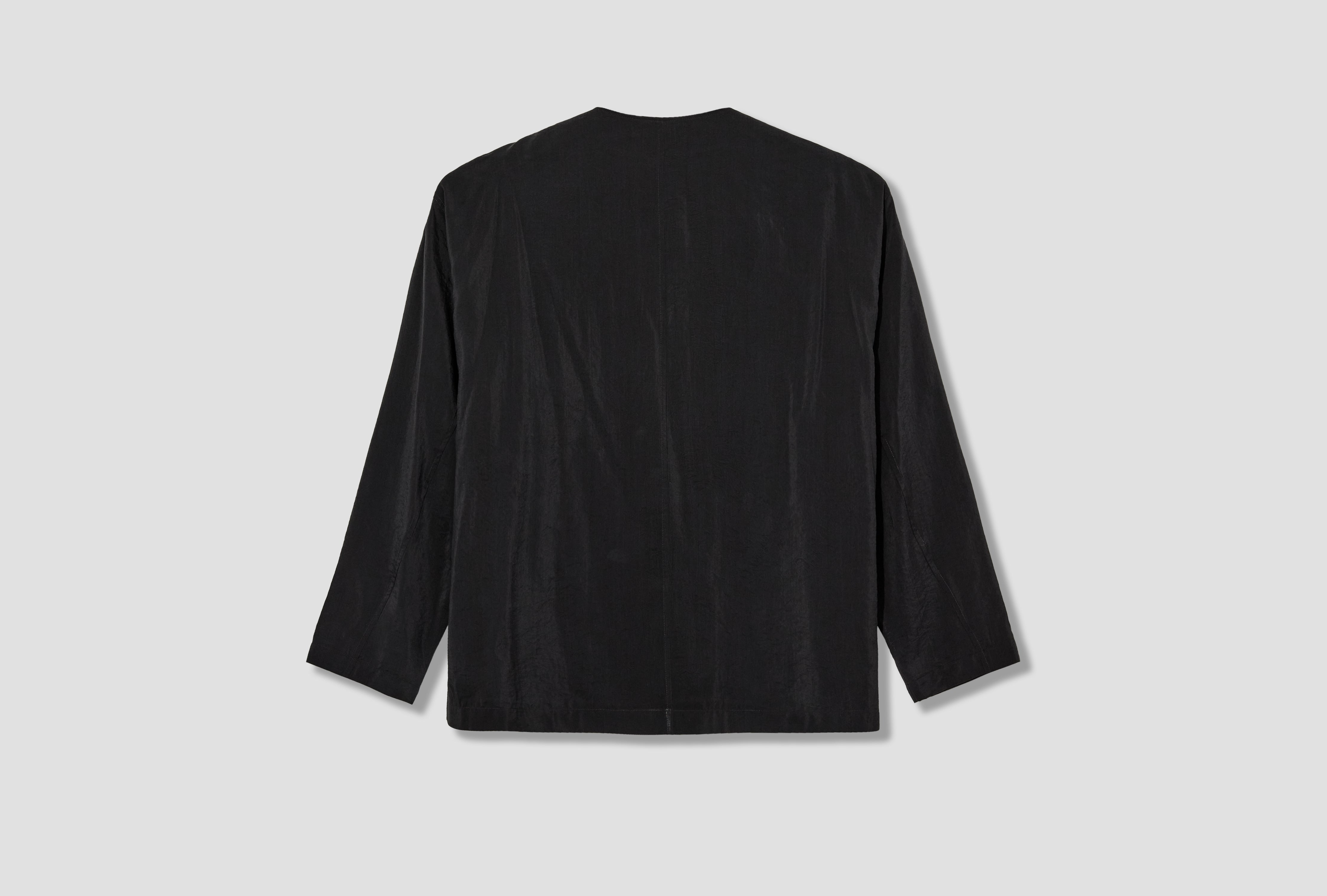 V-NECK SHIRT - DRY SILK SH1235 LF1308 Black