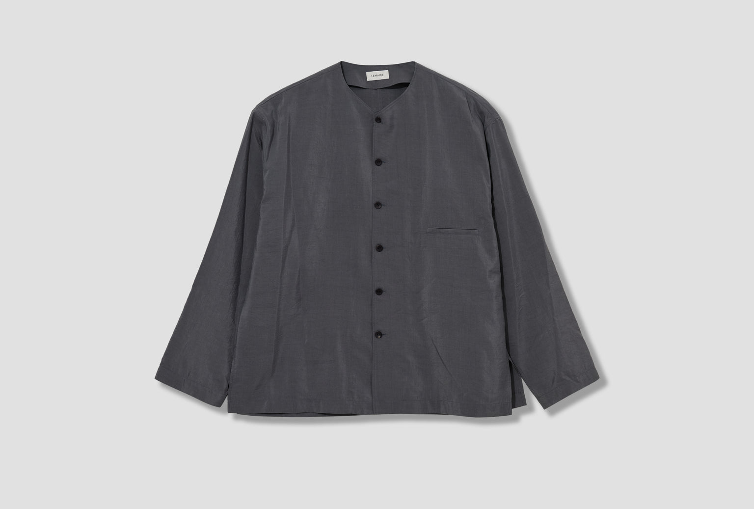 V-NECK SHIRT - DRY SILK SH1235 LF1308 Light grey