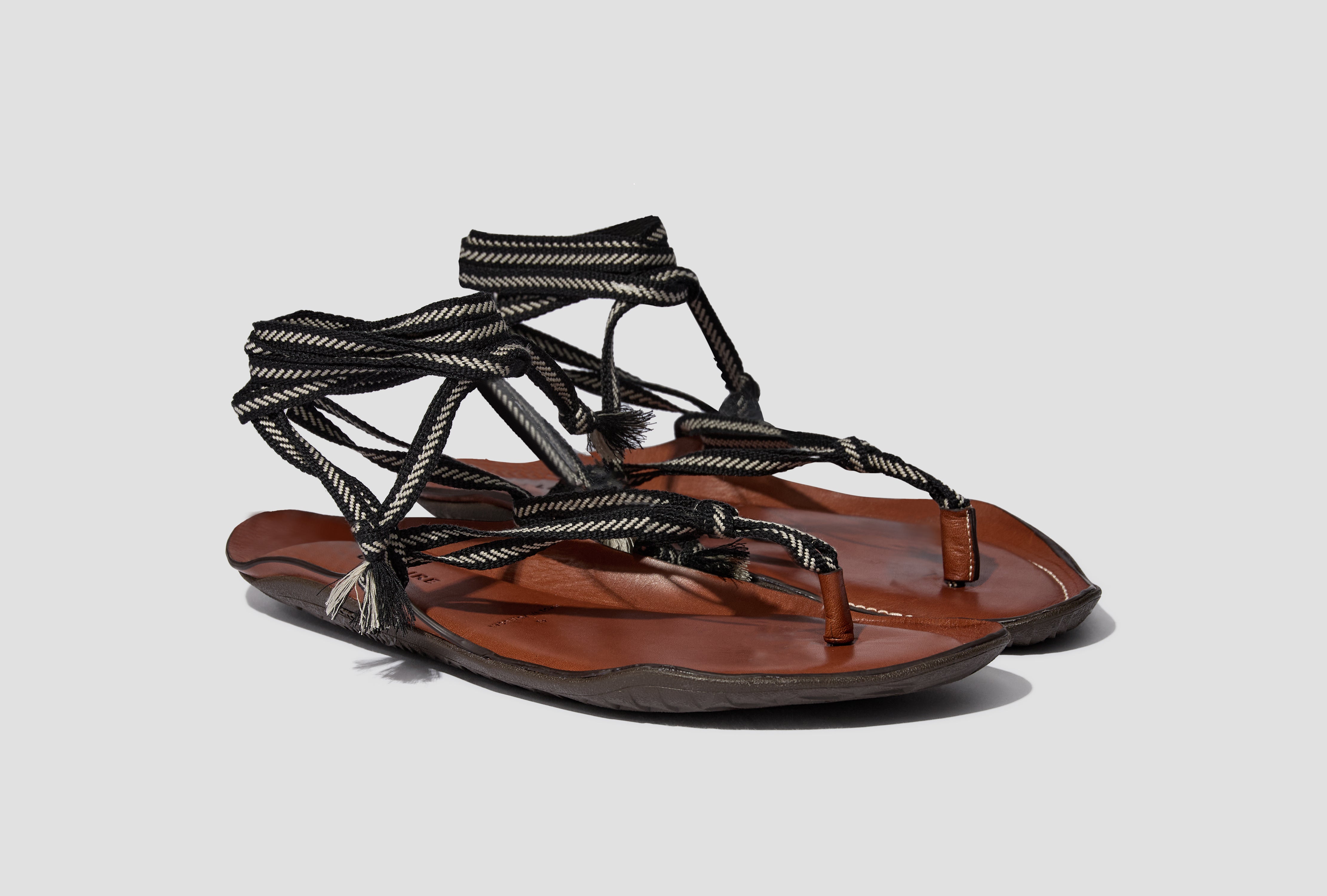 VIBRAM SANDALS - WOVEN LACE FO0267 CO0034 Black