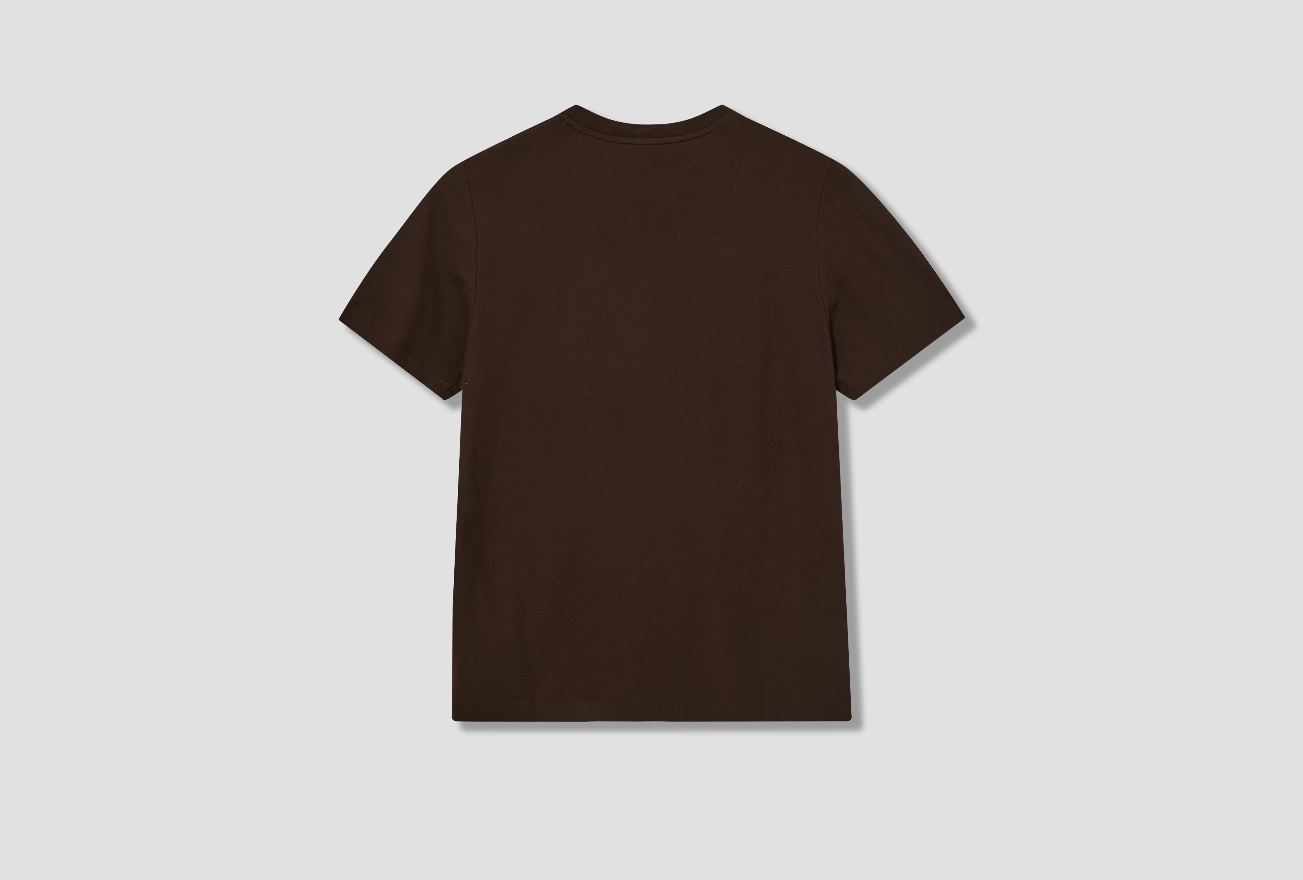 NORDBORG COTTON CREPE T-SHIRT N01-0718 Brown