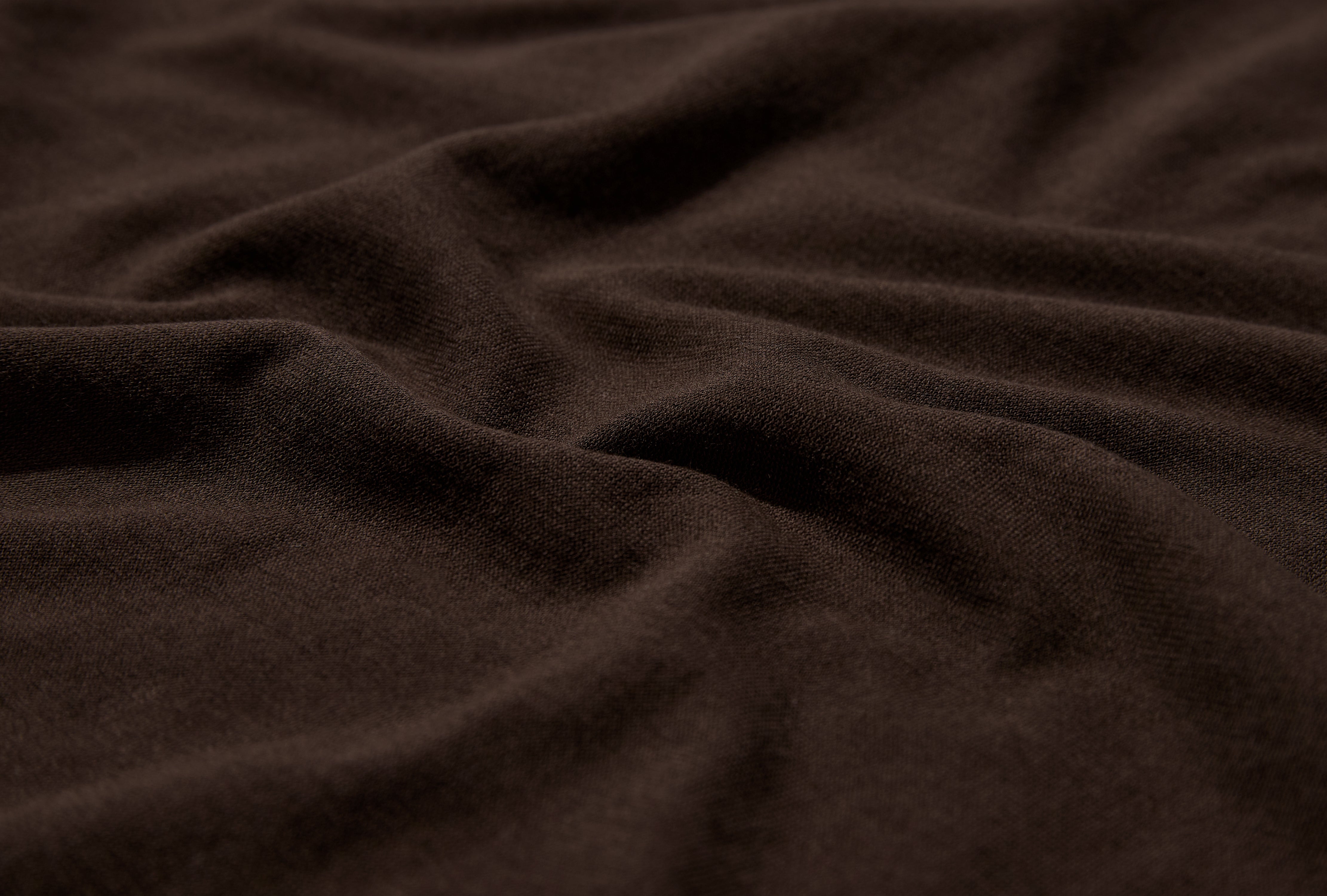 NORDBORG COTTON CREPE T-SHIRT N01-0718 Brown