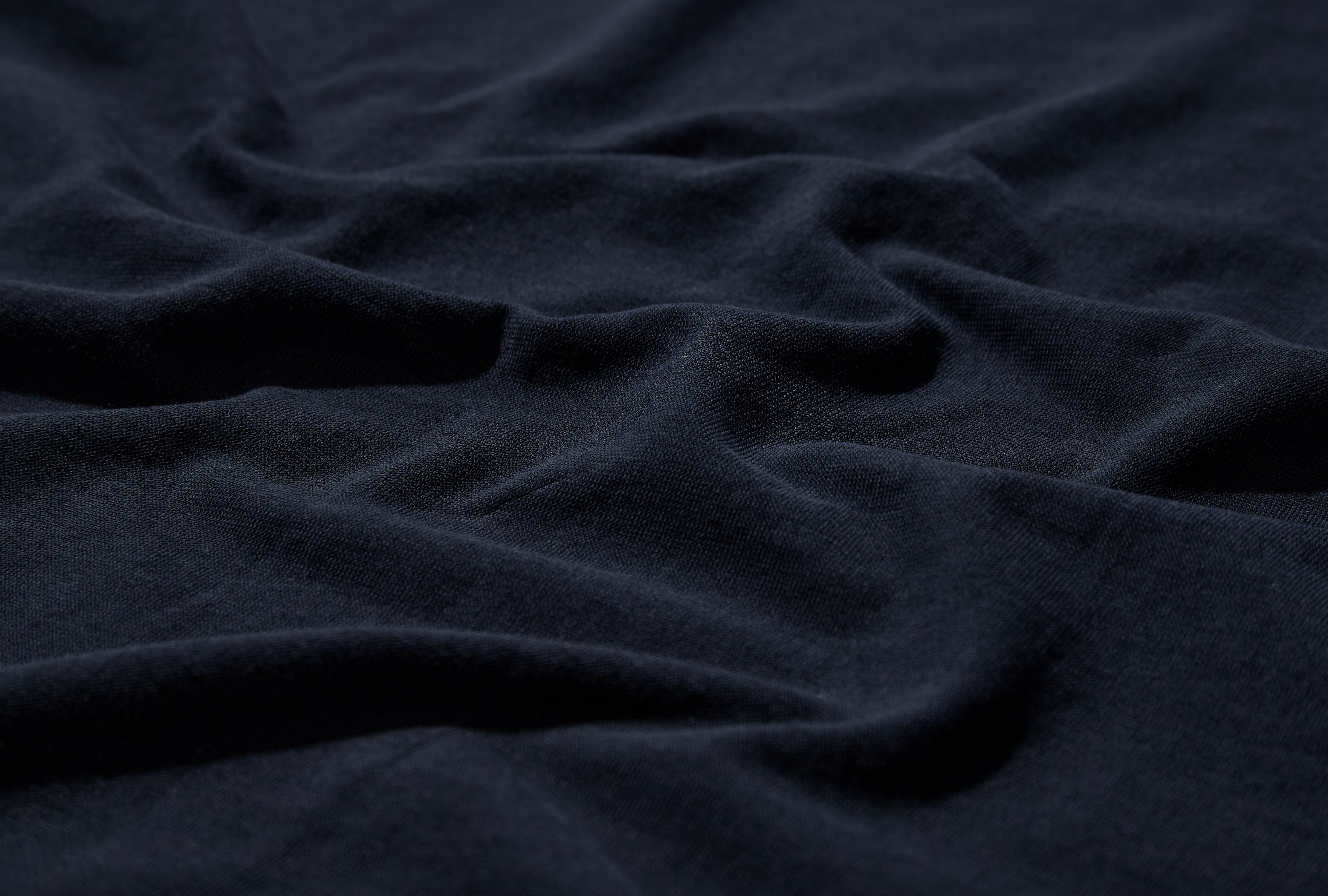 NORDBORG COTTON CREPE T-SHIRT N01-0718 Navy