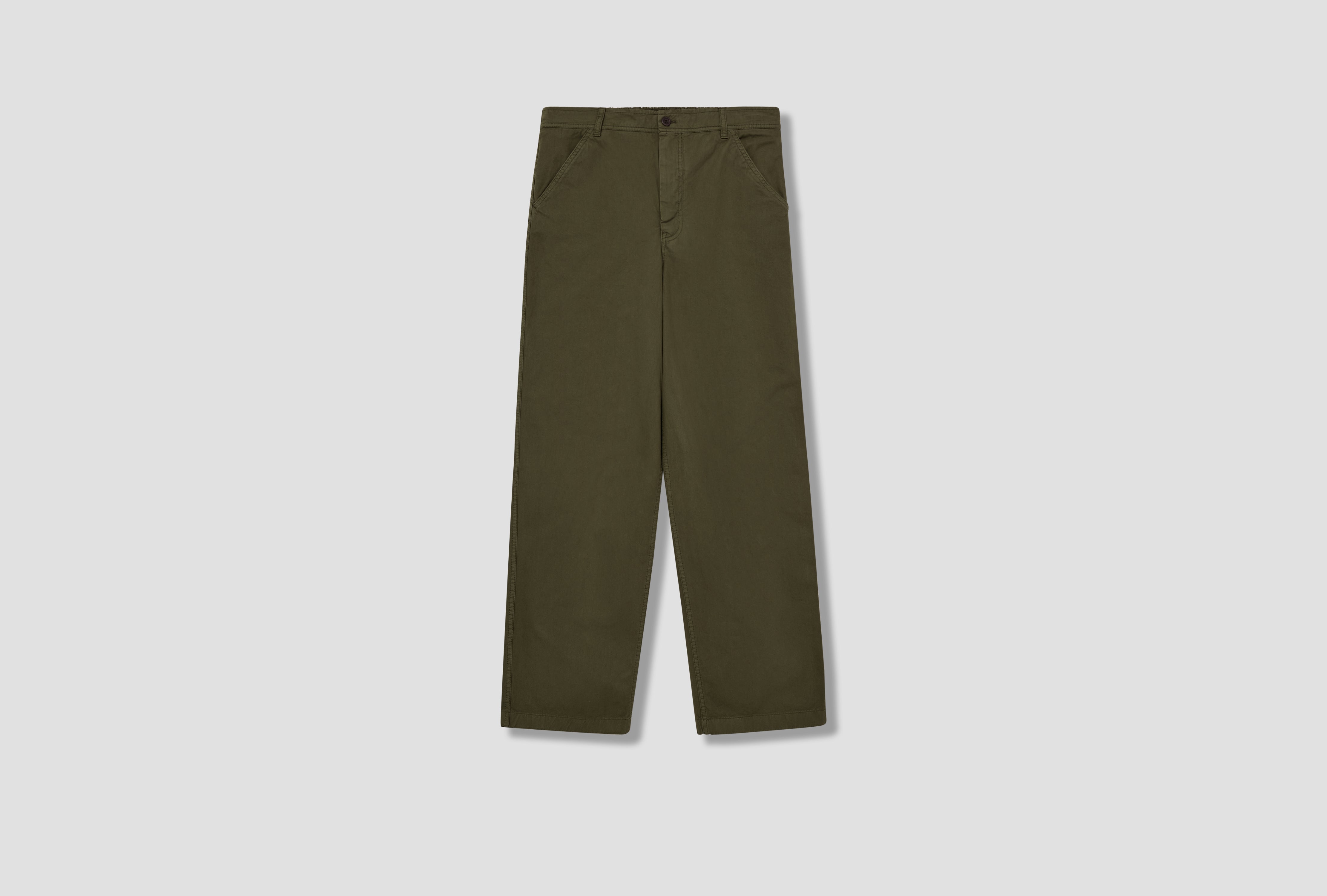 KVITFJELL RELAXED COTTON TWILL PANT N25-0476 Olive