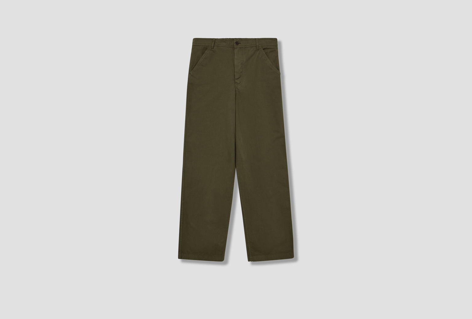 KVITFJELL RELAXED COTTON TWILL PANT N25-0476 Olive