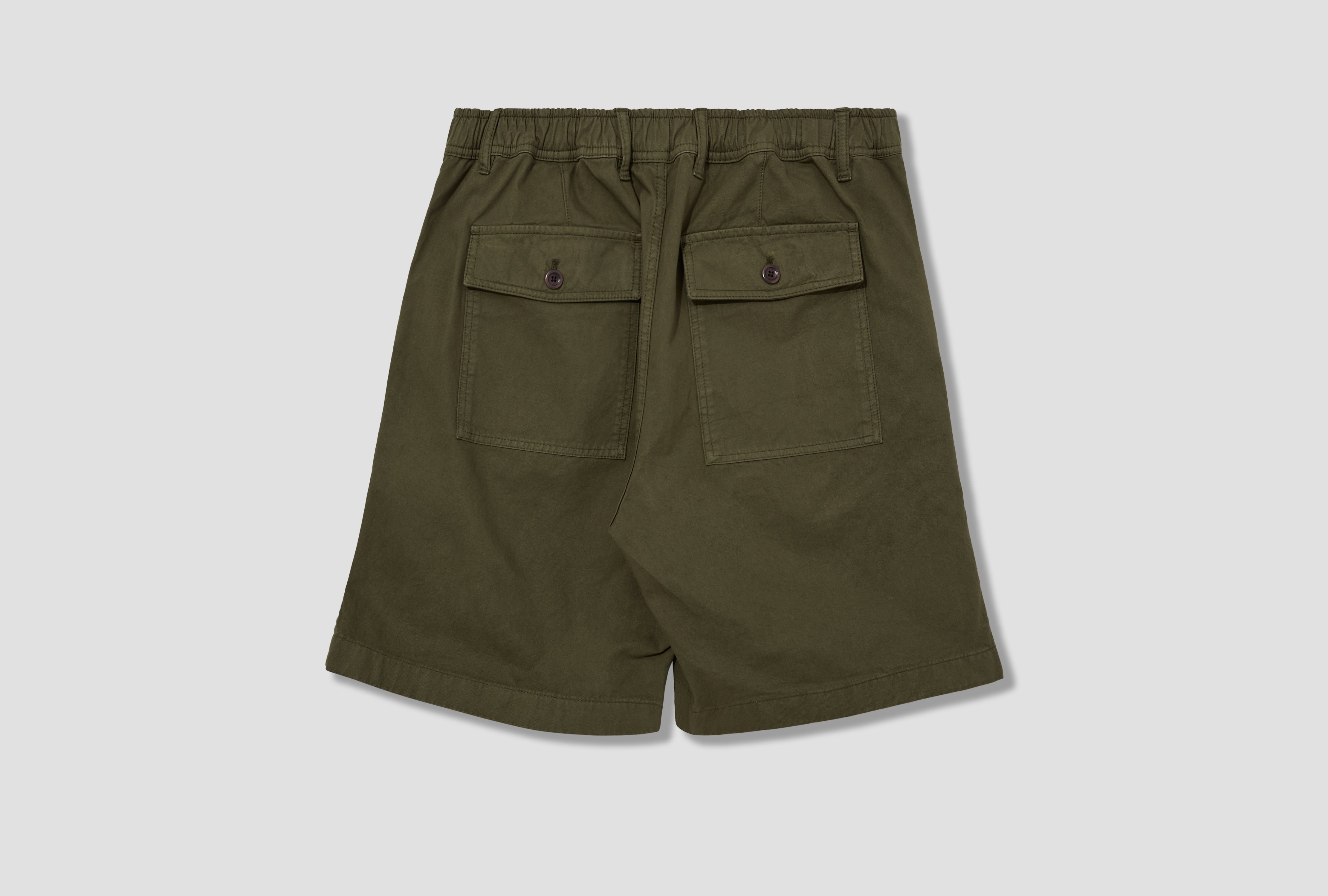 KVITFJELL RELAXED COTTON TWILL SHORT N35-0626 Olive