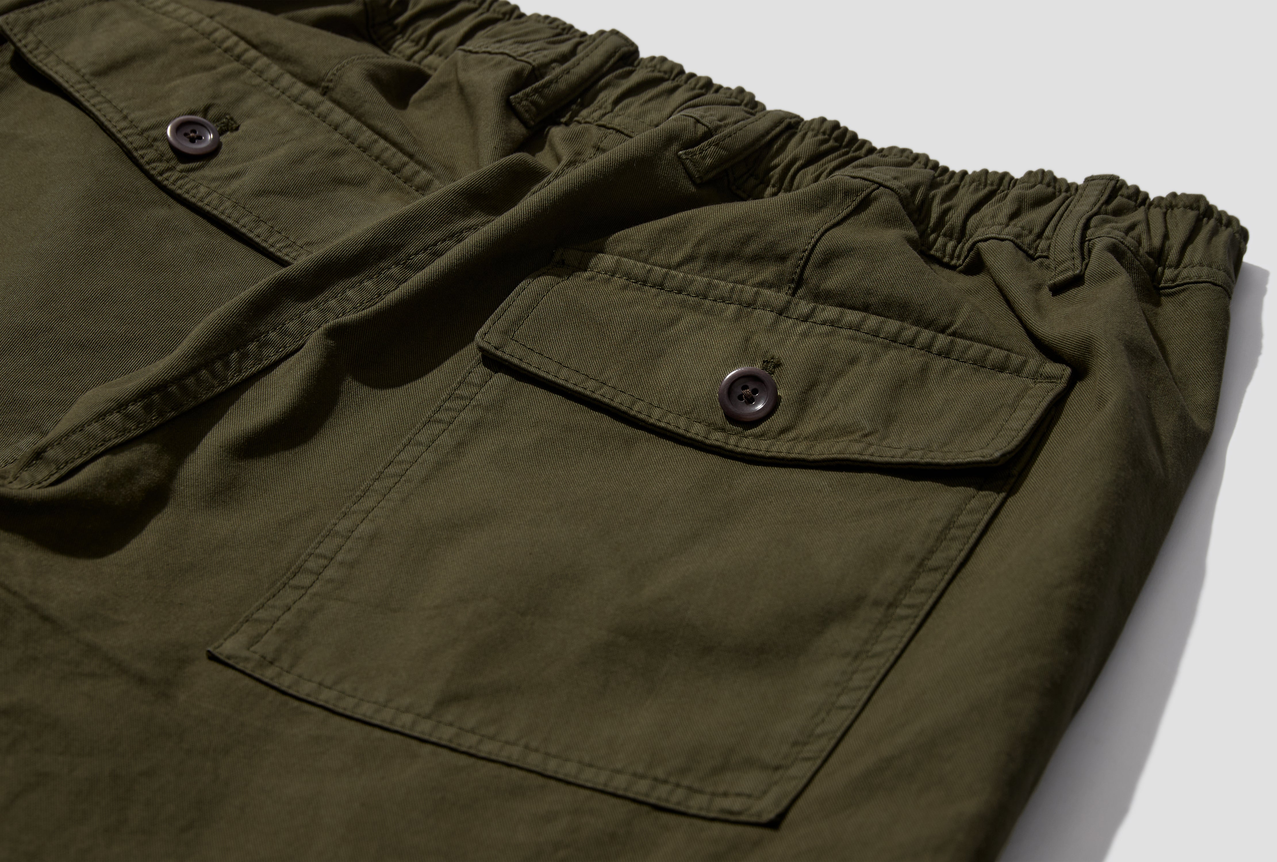 KVITFJELL RELAXED COTTON TWILL SHORT N35-0626 Olive