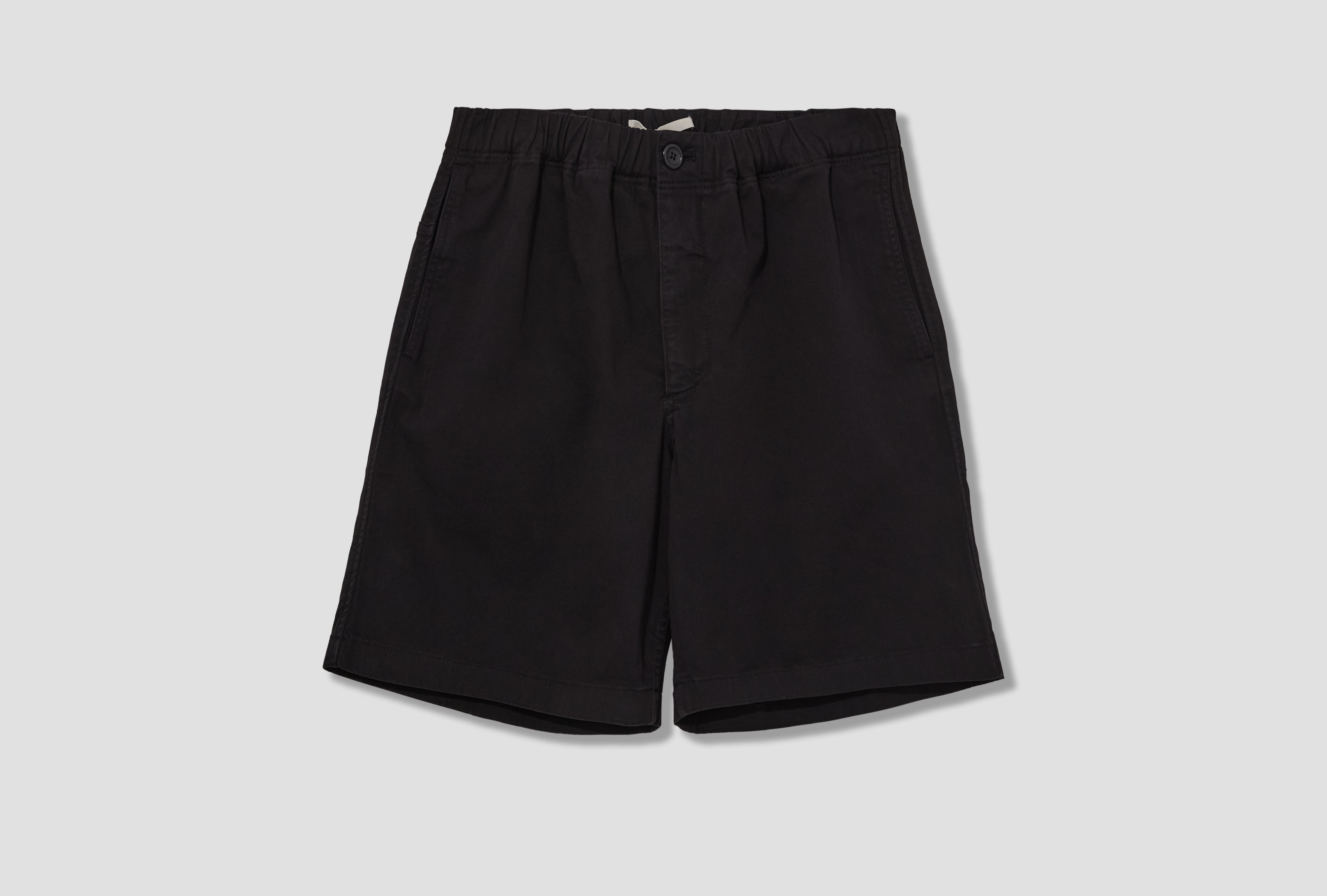 TRYSIL REGULAR ORGANIC STRETCH TWILL SHORT N35-0627 Black
